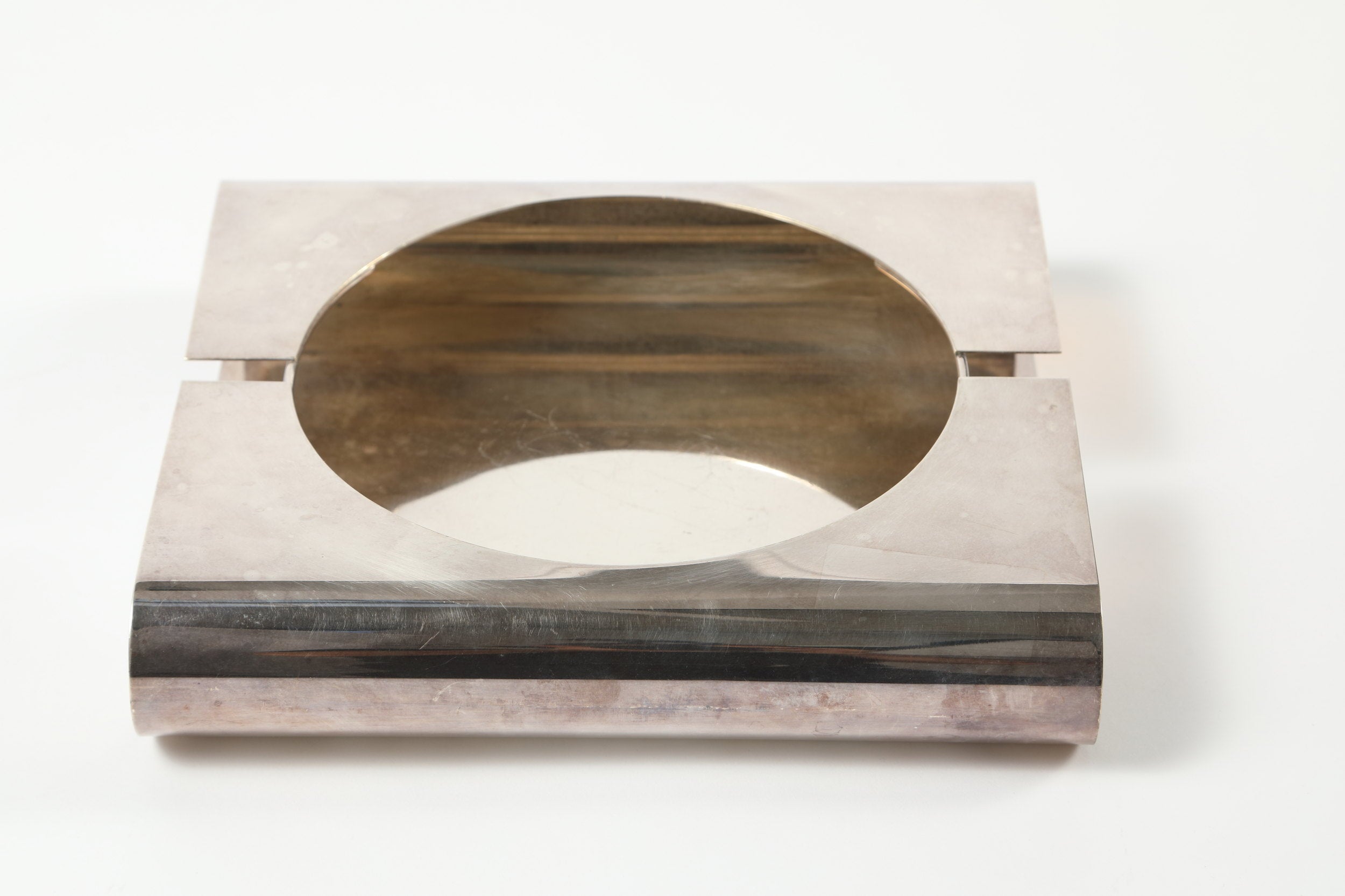 Lino Sabattini silver plated pocket tray from the 70s
