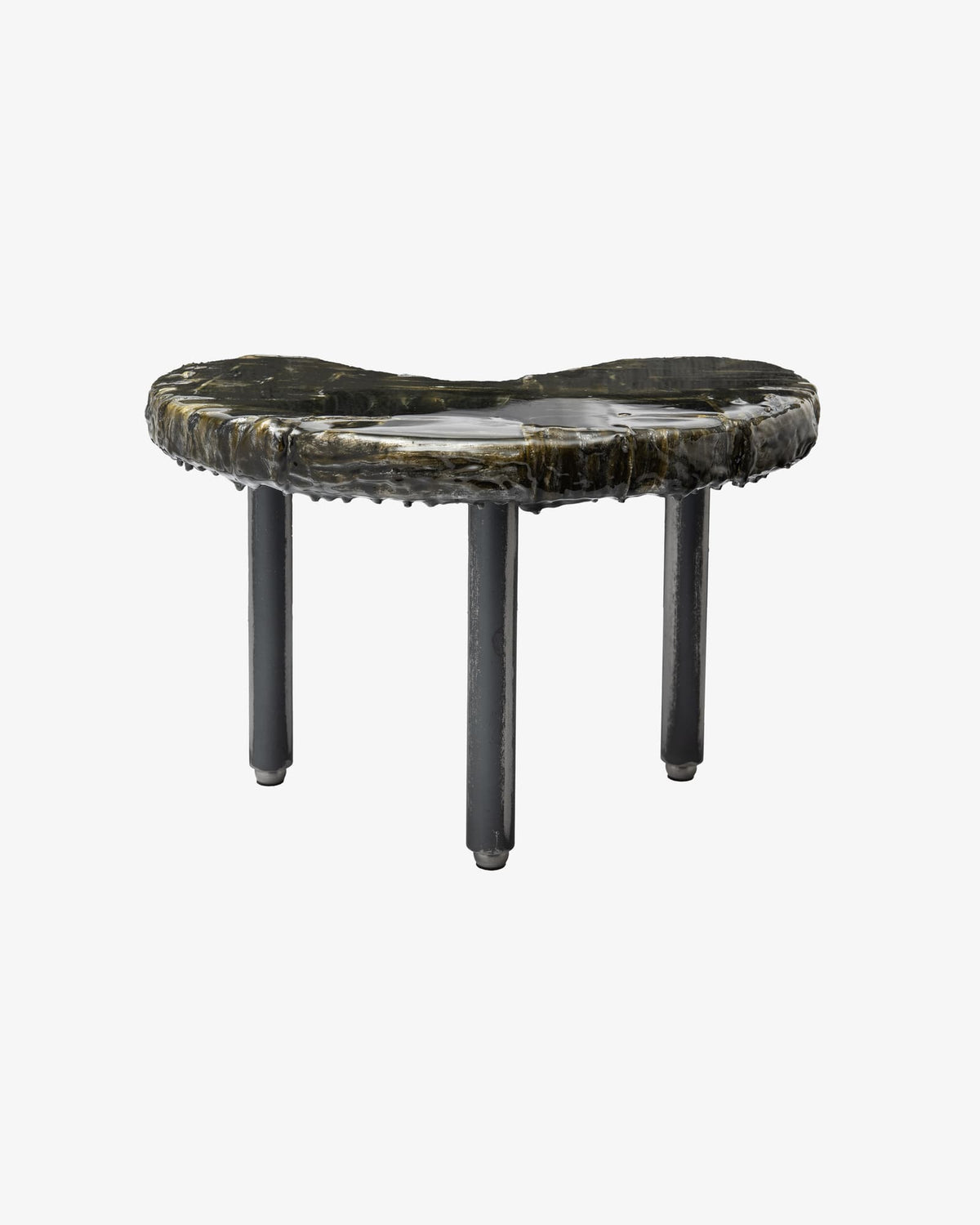 Small Virgola with relief details Black - Livia Rebecchini Interiors for COALAN Art Designers