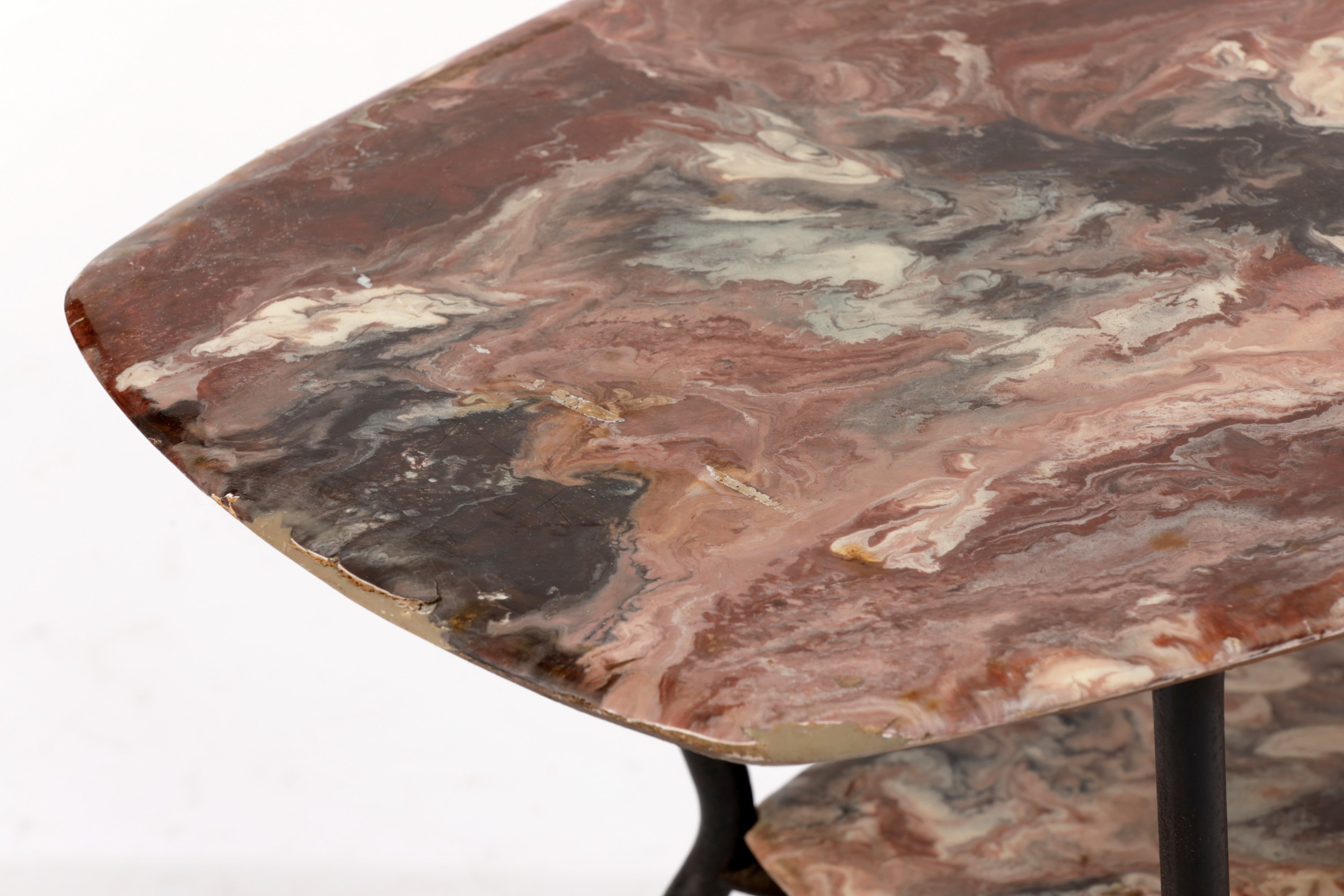 50's table with marble top