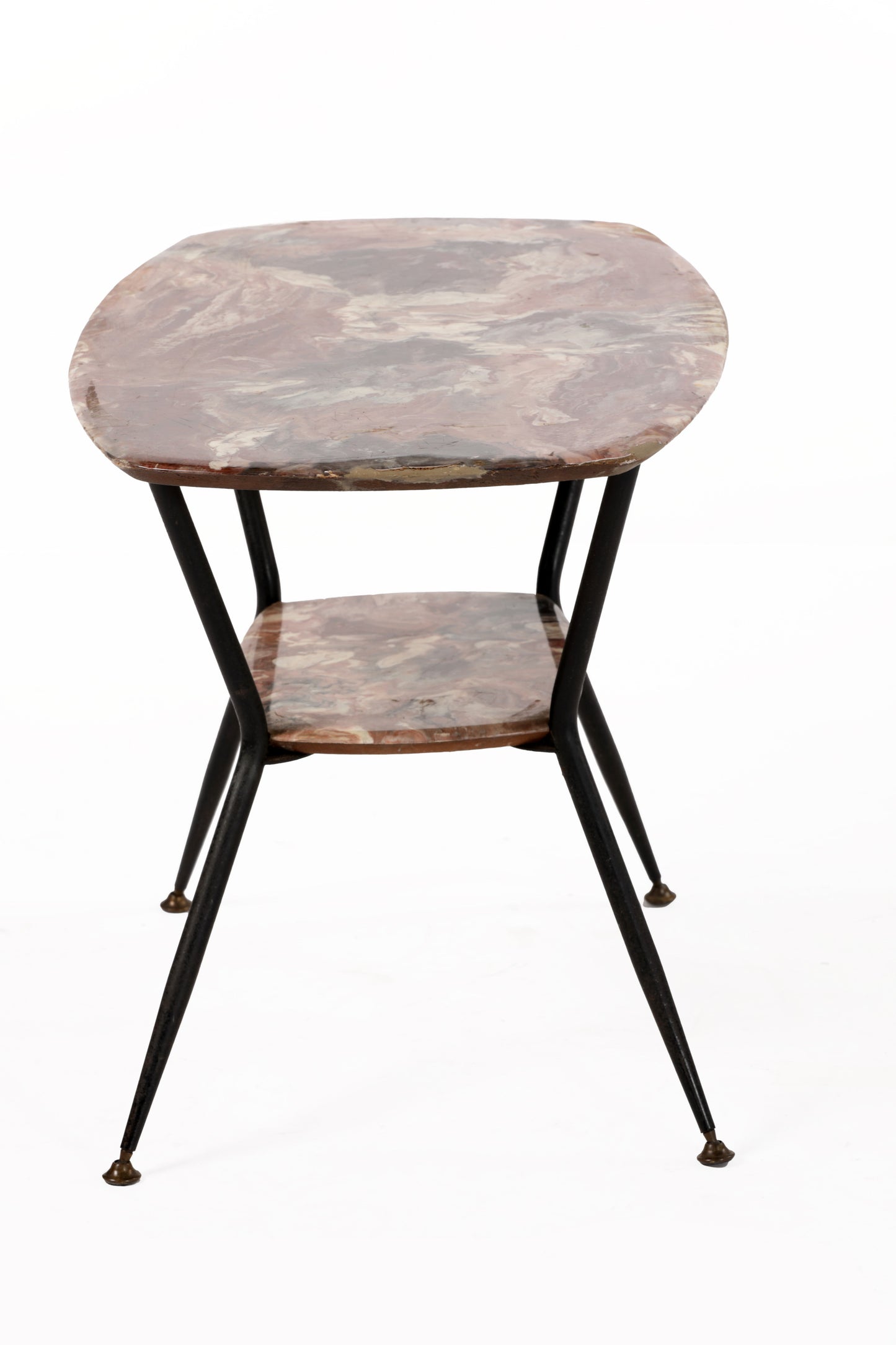 Tavolo anni 50 piano marmorizzato