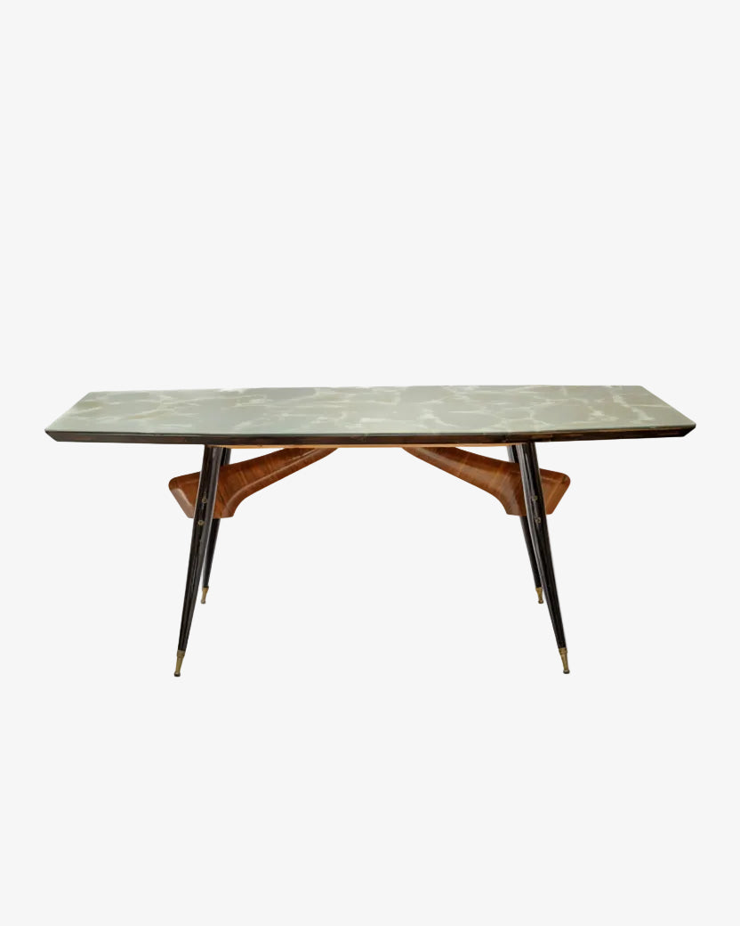 Vittorio Dassi marbled glass table from the 60s