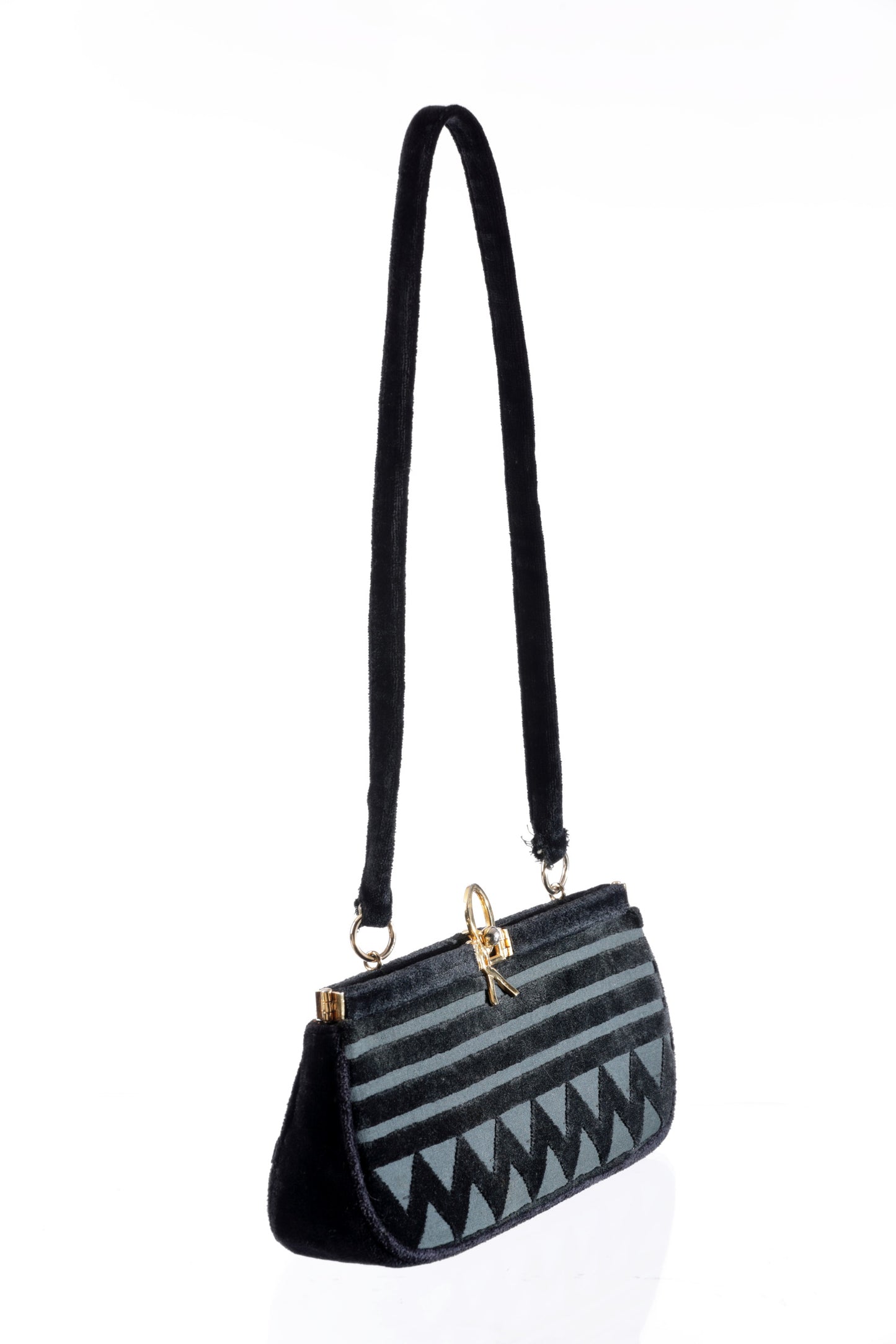 Tracolla Roberta di Camerino velluto Bevilacqua anni 60