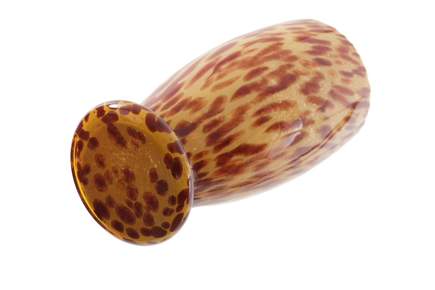 Vaso vetro maculato anni 70