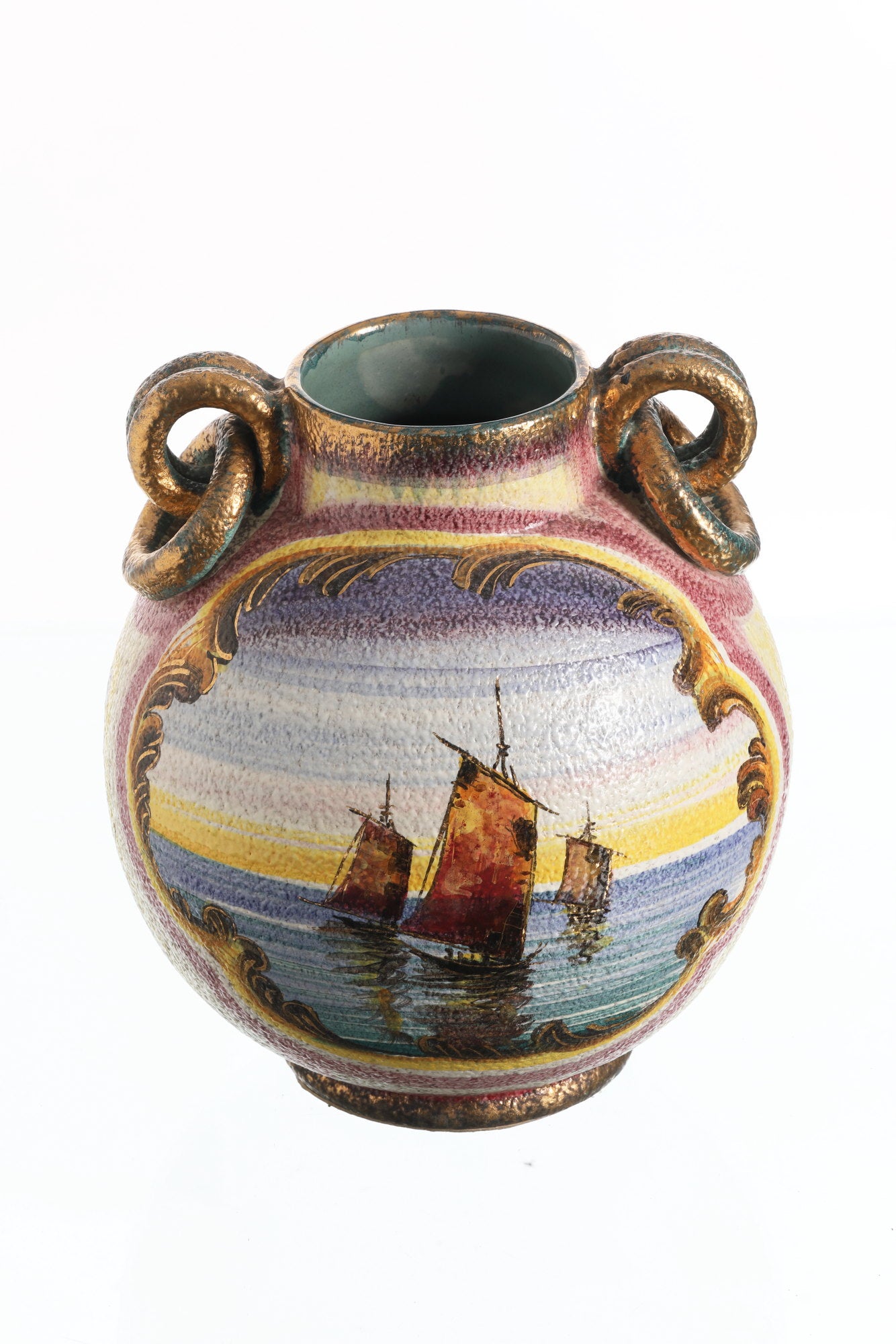 Virgilio Carraresi Sesto Fiorentino ceramic vase