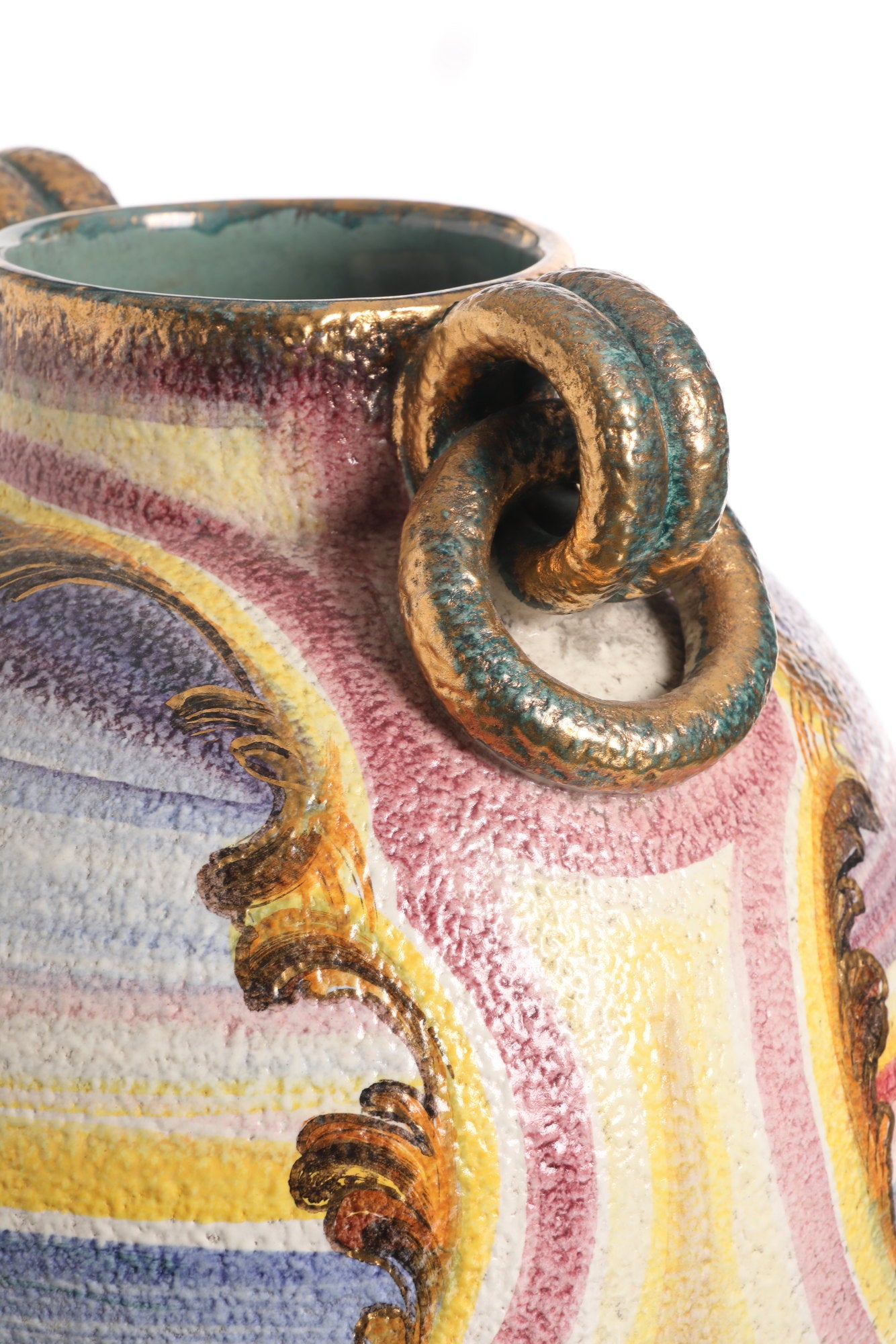 Virgilio Carraresi Sesto Fiorentino ceramic vase