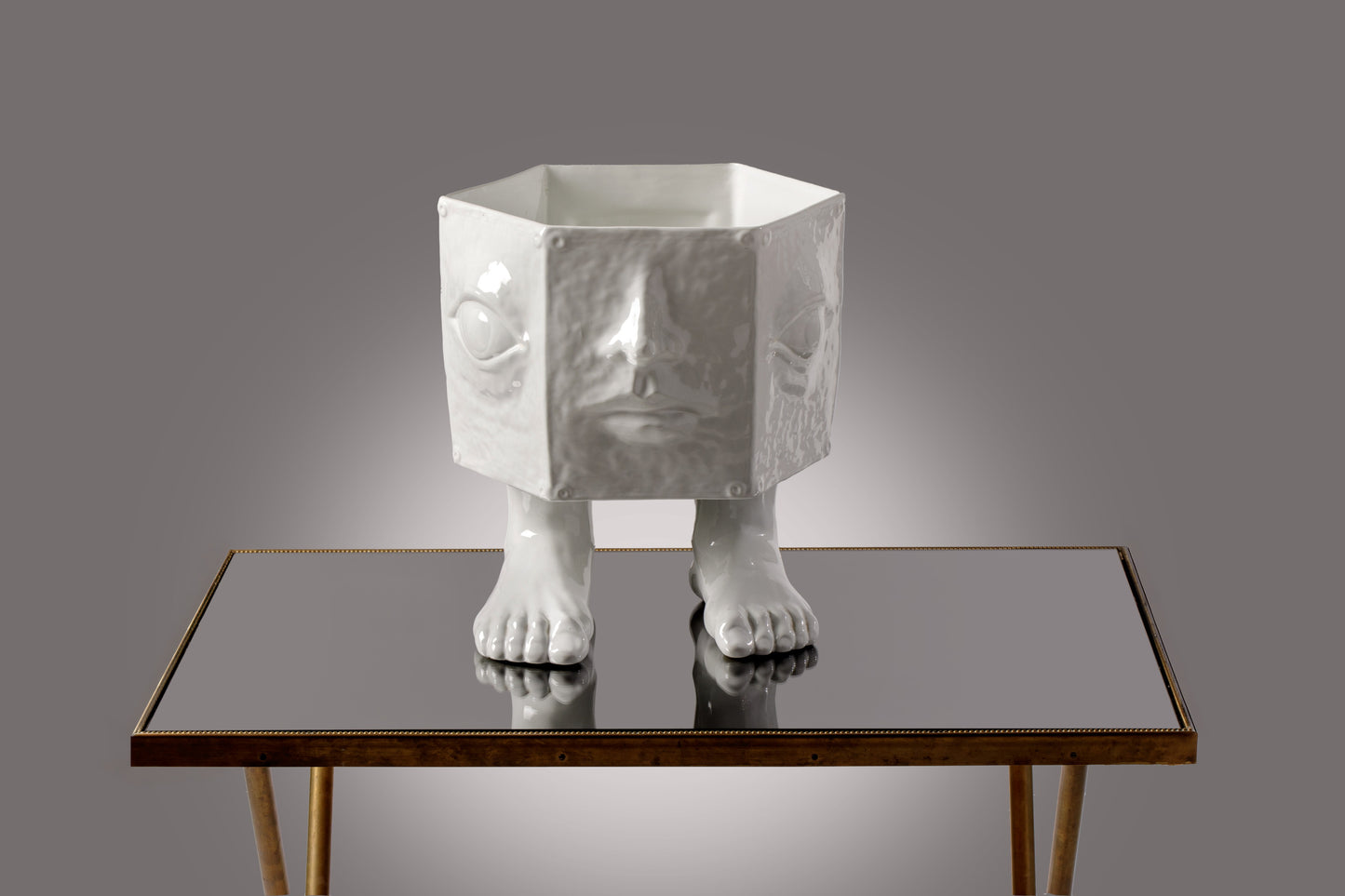 Vaso scultura ceramica surrealista 1970 Taste Setter By Sigma