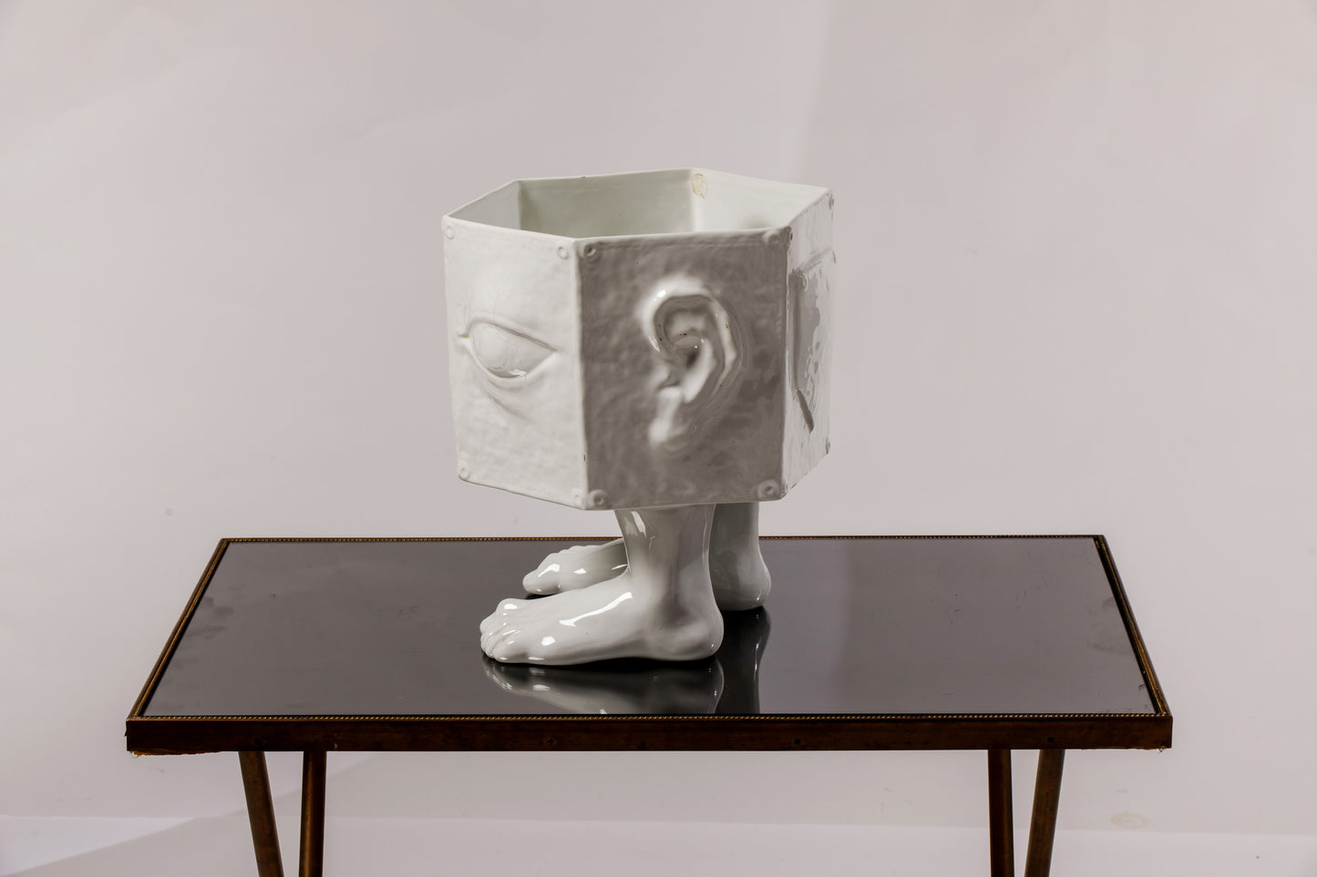 Vaso scultura ceramica surrealista 1970 Taste Setter By Sigma