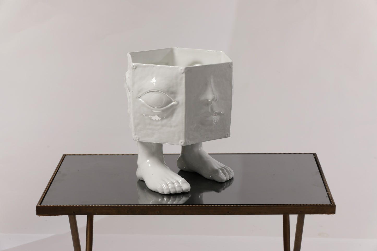 Vaso scultura ceramica surrealista 1970 Taste Setter By Sigma