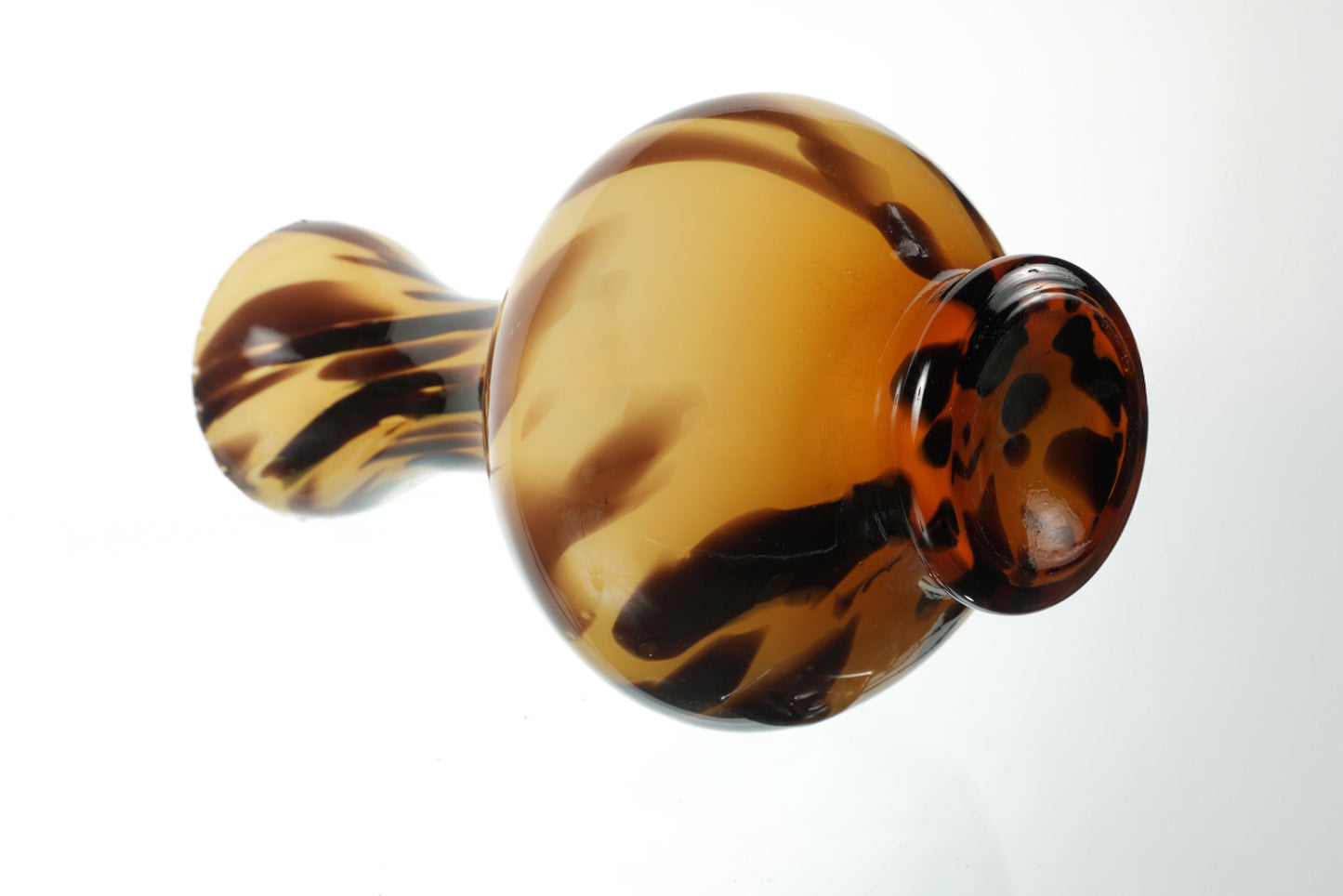 Spotted glass vase from the 70s