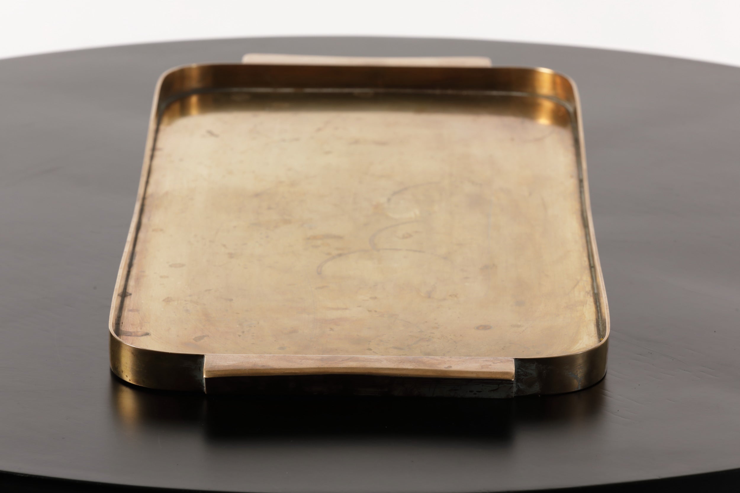 70's brass tray