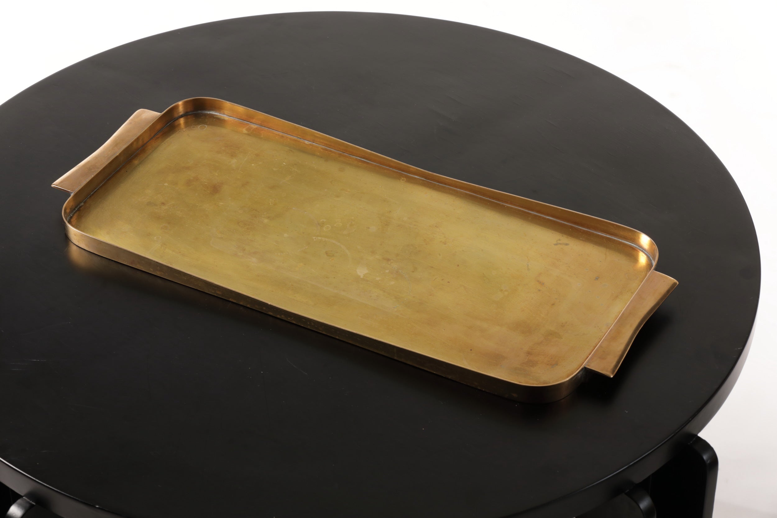 70's brass tray