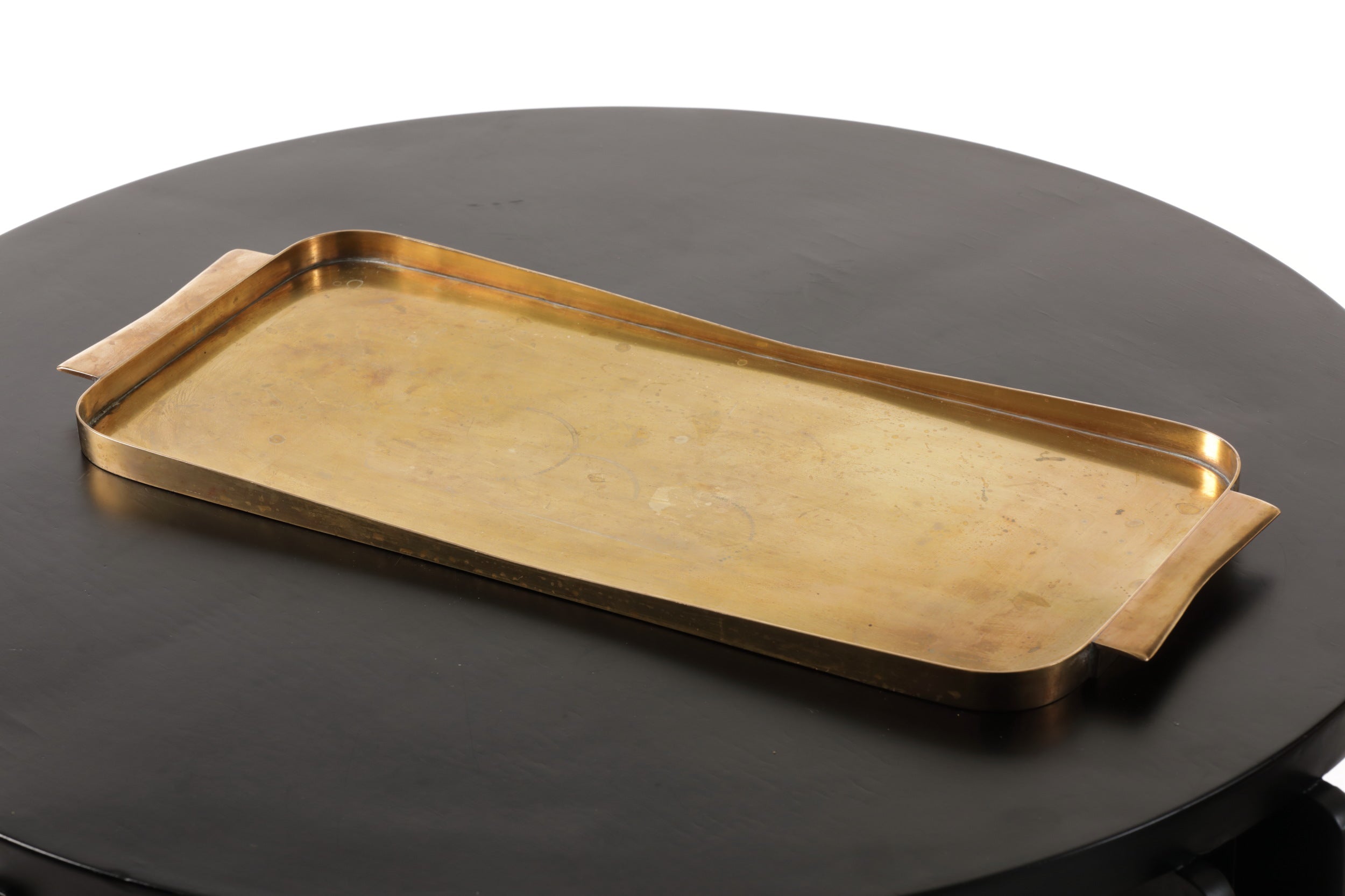 70's brass tray