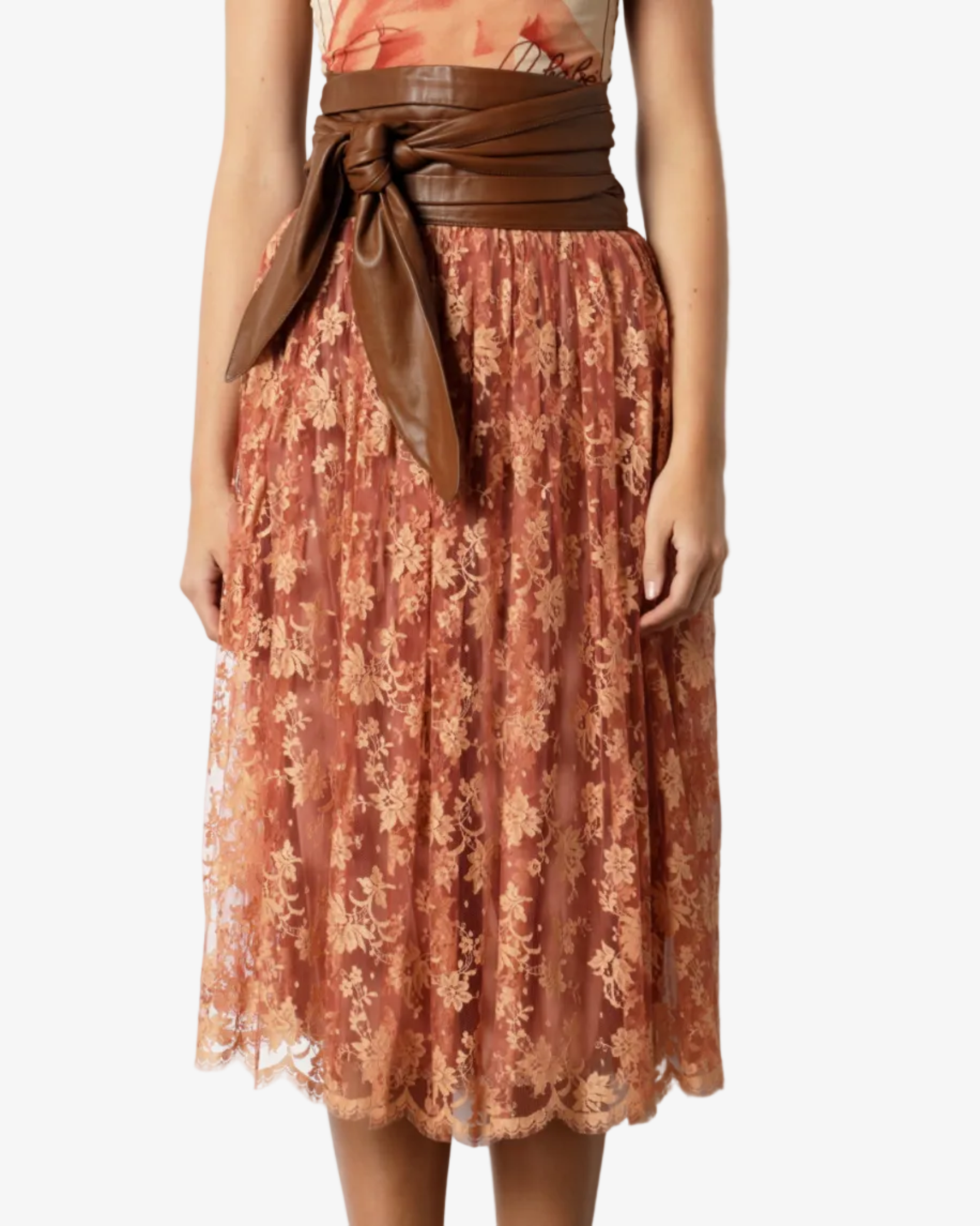 Krizia 90's lace skirt