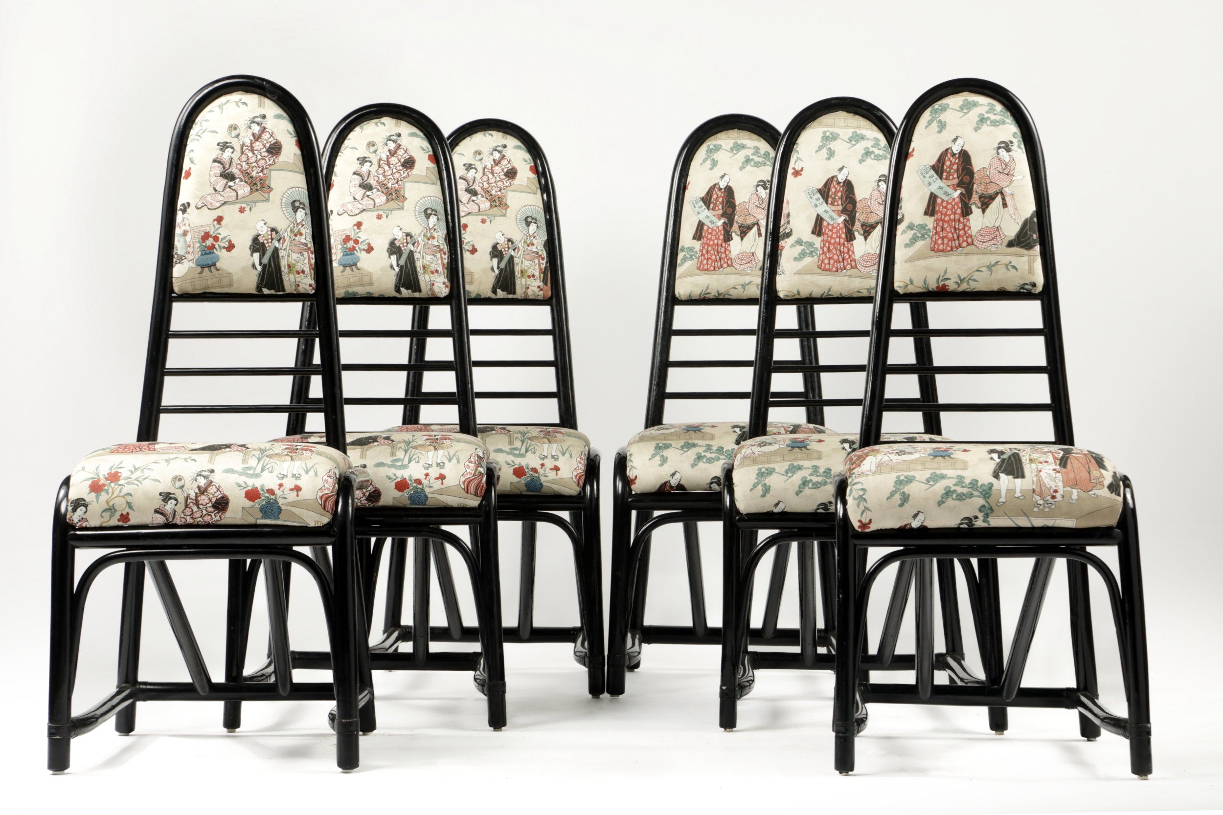 6 bamboo chairs from the 70s reinterpreted triplef