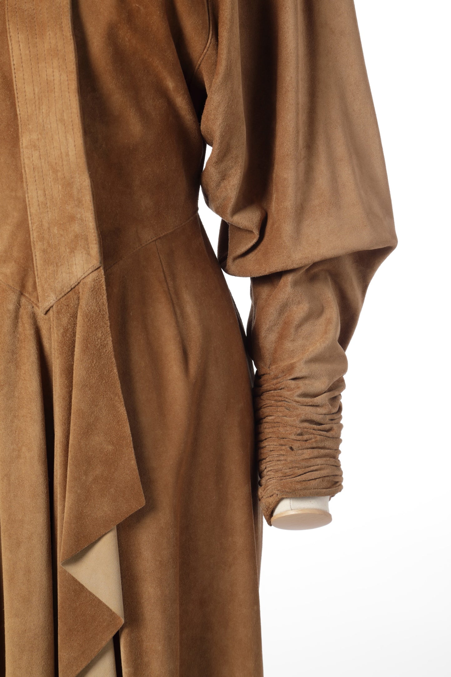 Abito cavallerizza camoscio Karl Lagerfeld x Fendi anni 80