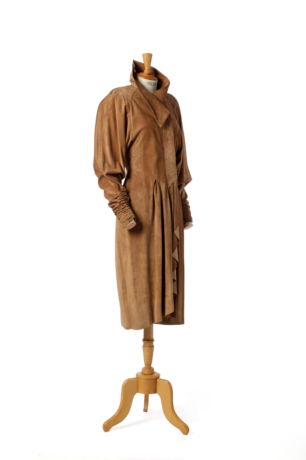 Abito cavallerizza camoscio Karl Lagerfeld x Fendi anni 80