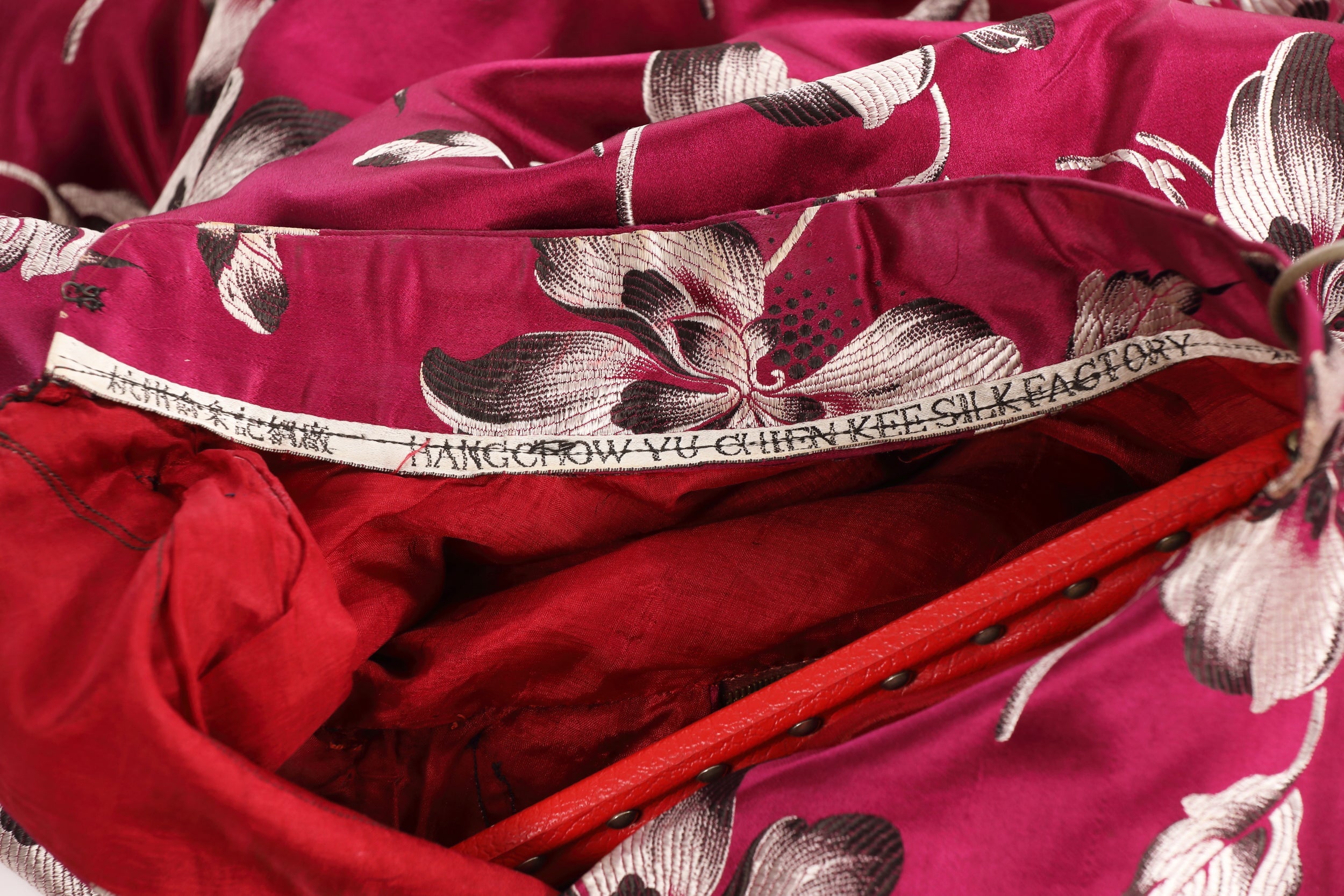 90s chinoiserie silk tailored suit