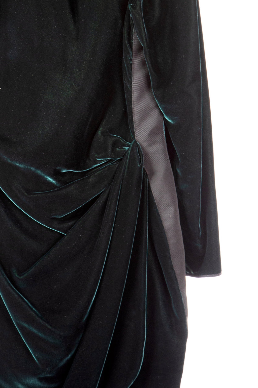 Abito velluto verde Ungaro anni 80