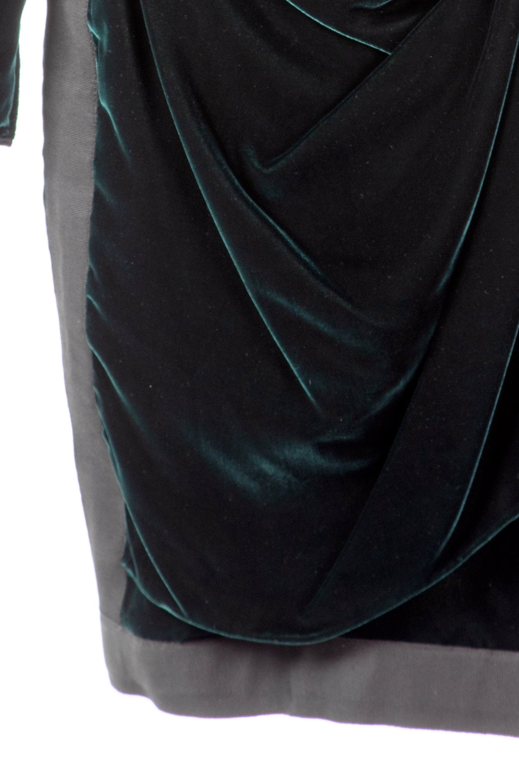 Abito velluto verde Ungaro anni 80