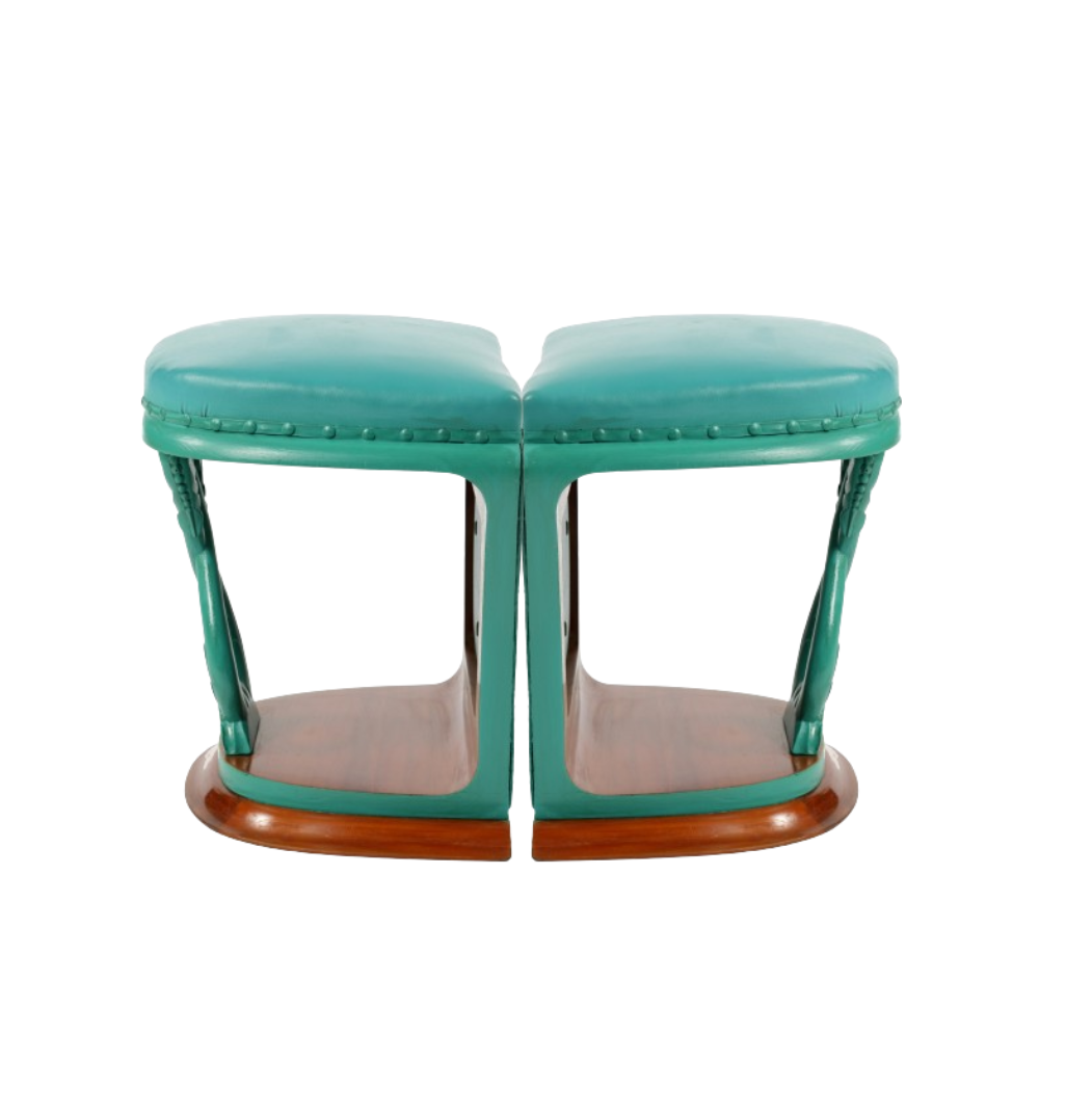Pair of Pier Luigi Colli stools from the 1940s