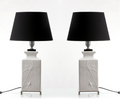 Pair of 70s palm tree table lamps