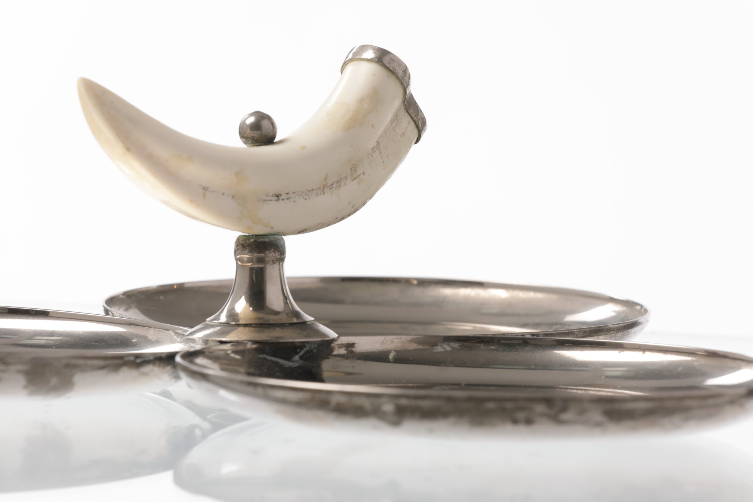 Steel hors d'oeuvre dish from the 70s