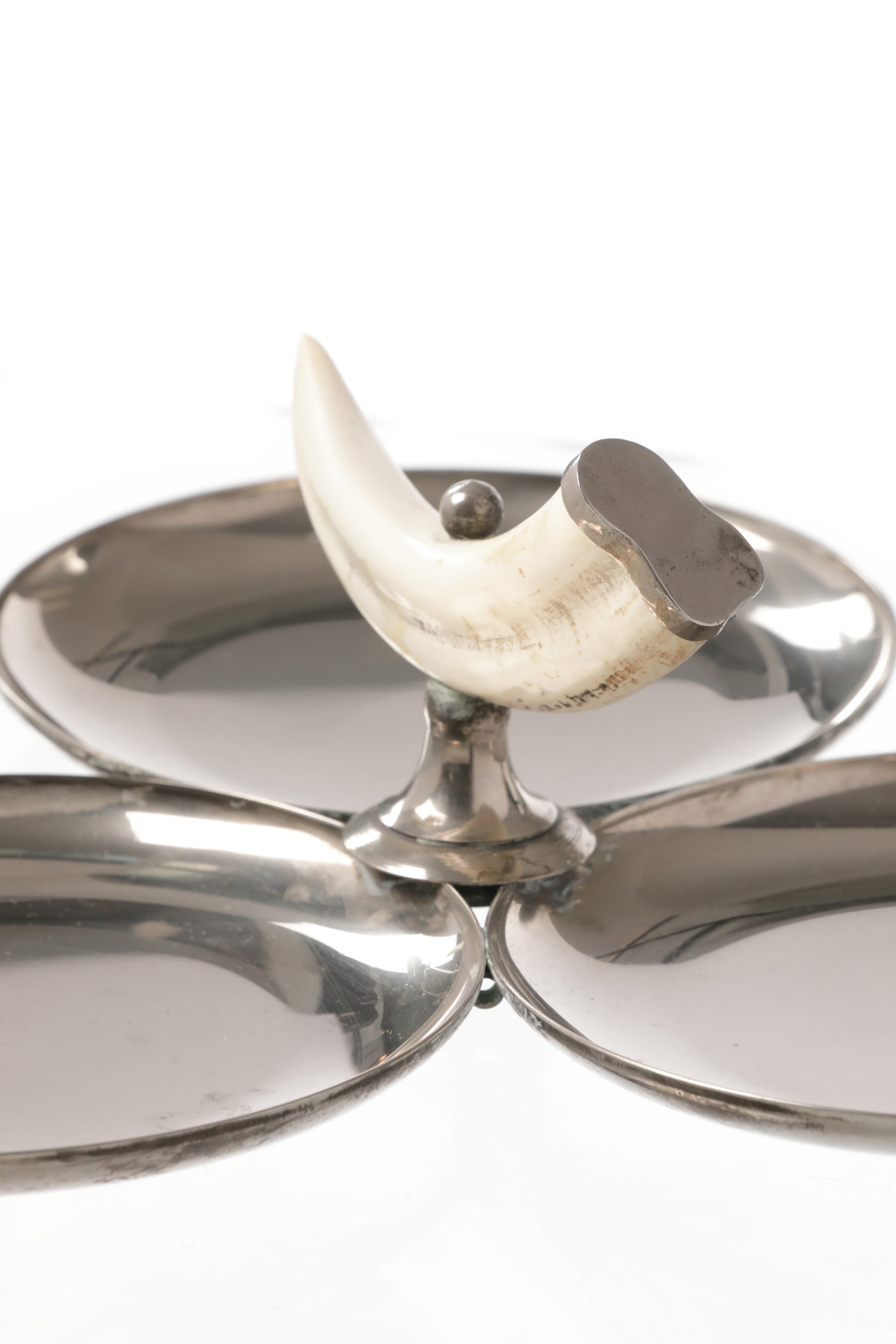 Steel hors d'oeuvre dish from the 70s