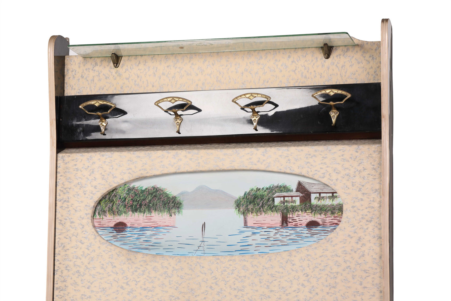 60s landscape coat hanger