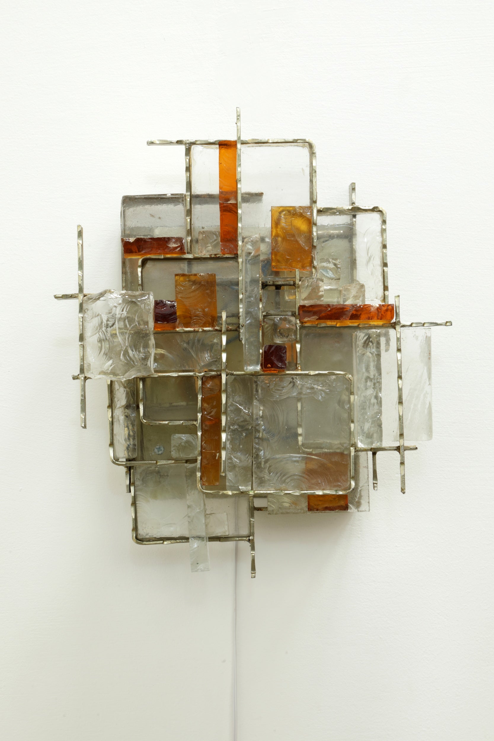 Brutalist wall light Albano Poli, Poliarte 1960