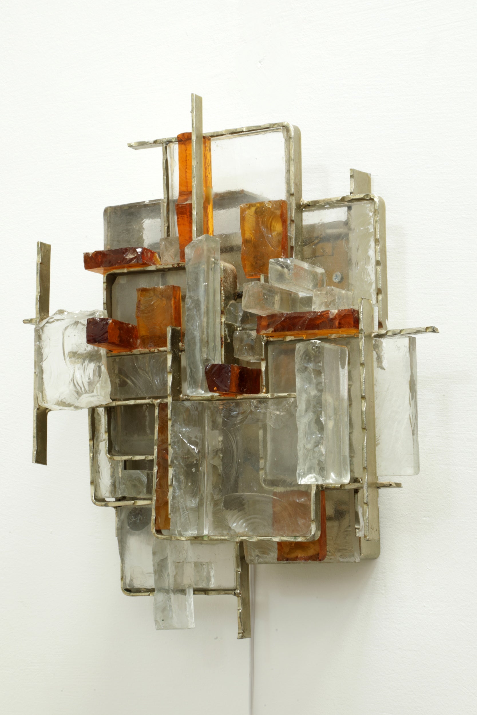 Brutalist wall light Albano Poli, Poliarte 1960