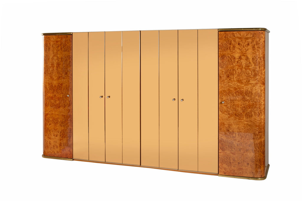 70s wardrobe with briarwood and mirror