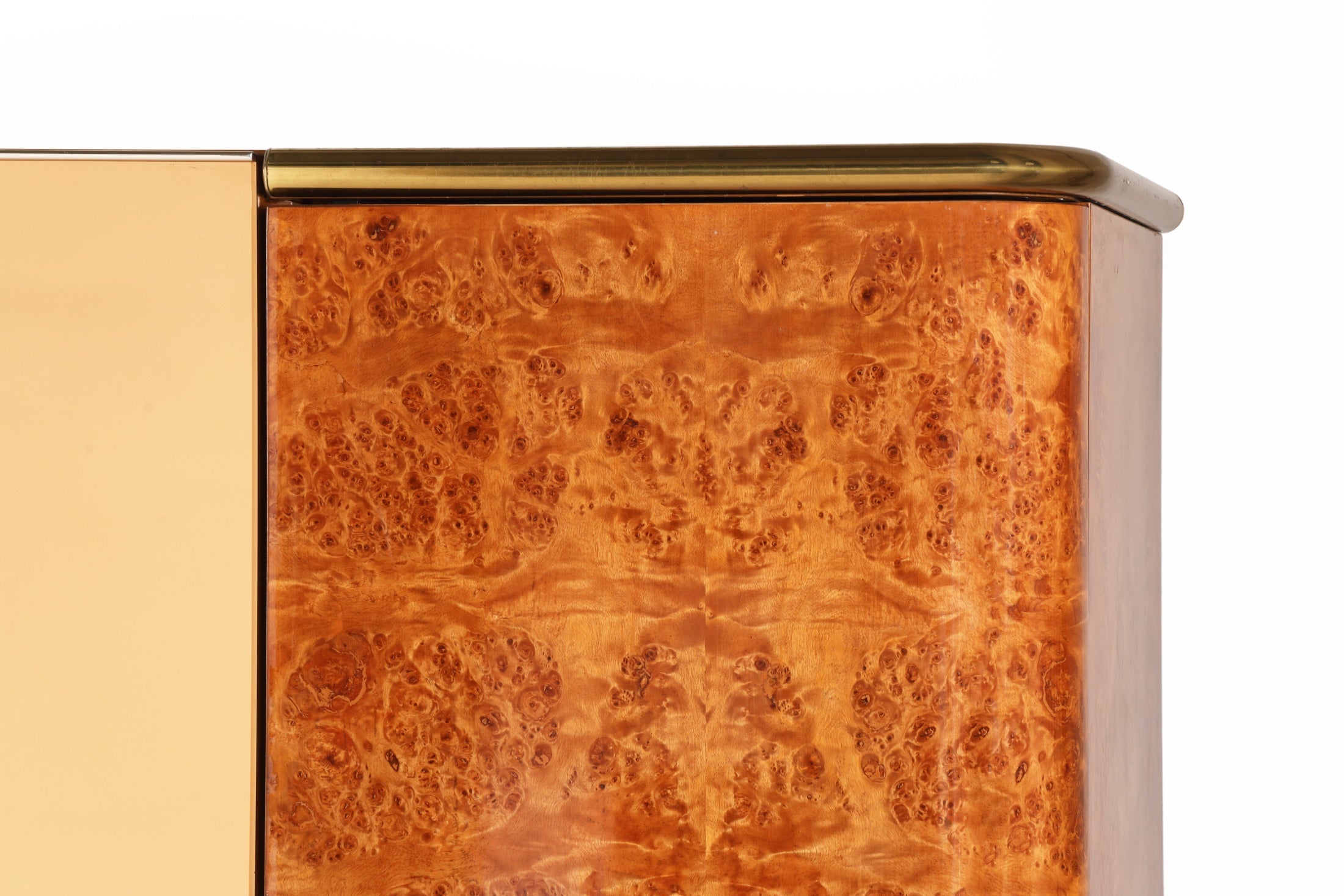 70s wardrobe with briarwood and mirror