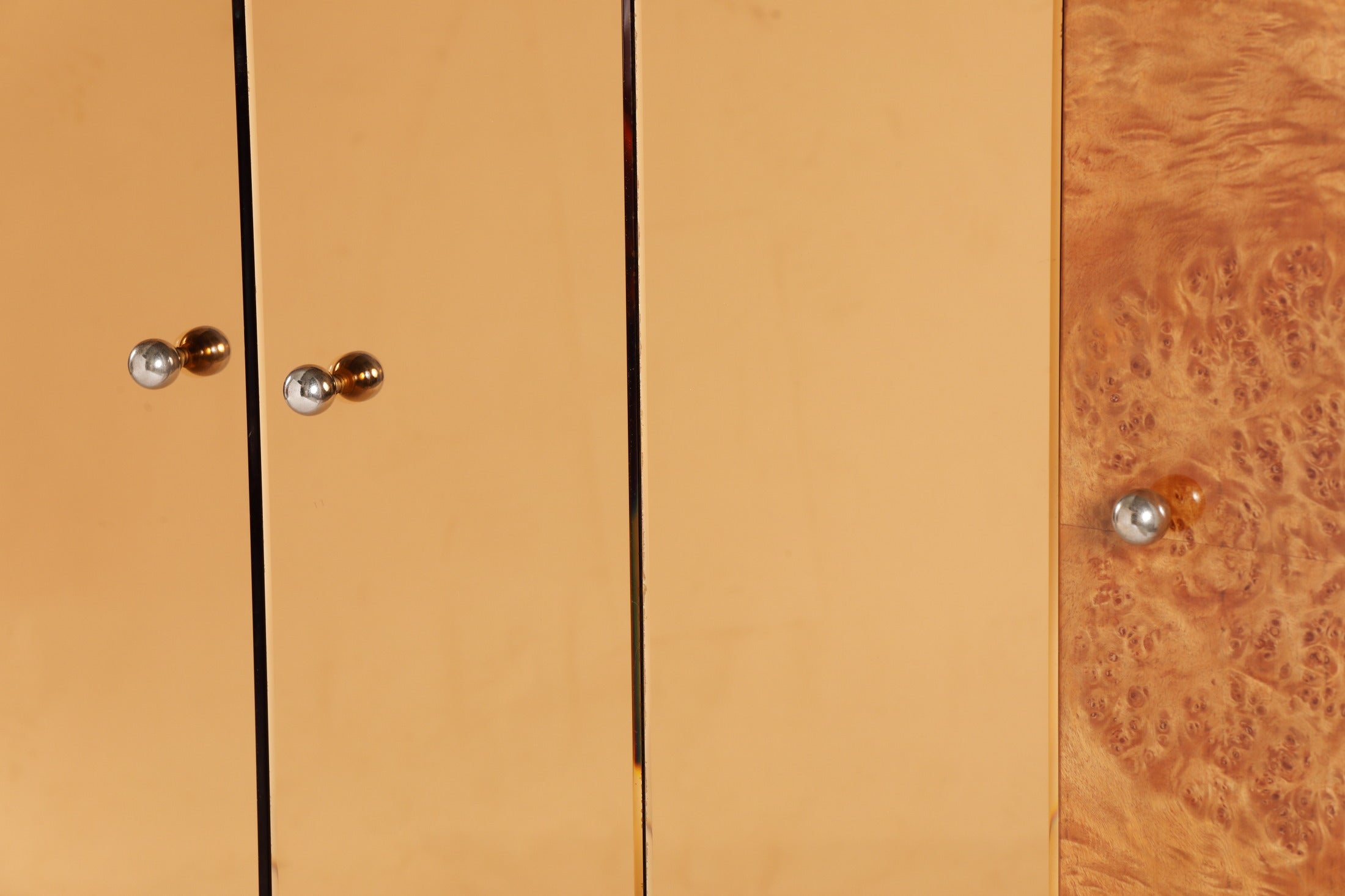 70s wardrobe with briarwood and mirror