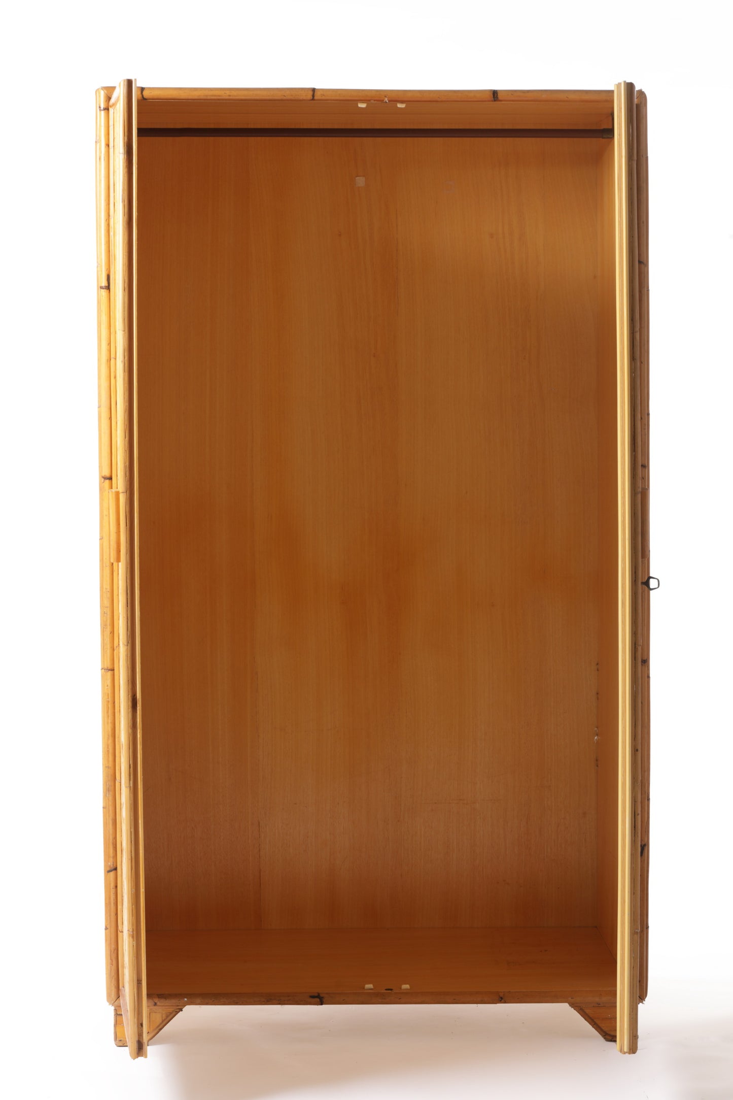 Pressed rattan wardrobe from the 70s