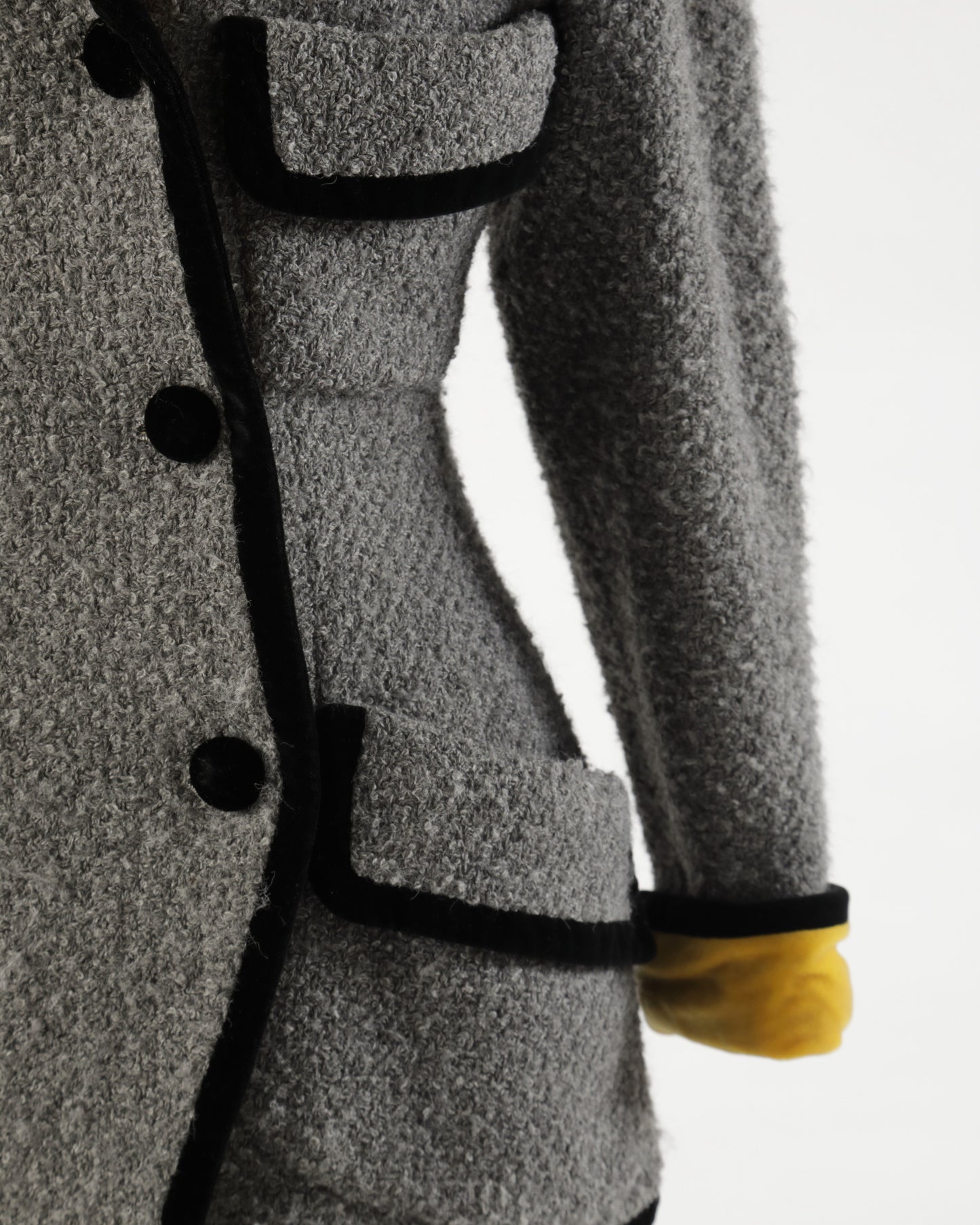 Giacca doppiopetto Chanel disegnata da Karl Lagerfeld anni 90