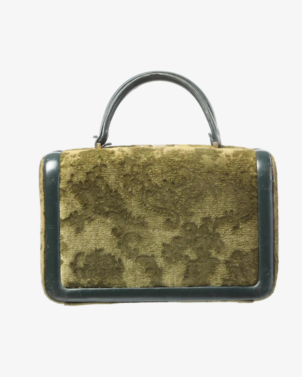 Bauletto velluto verde anni 60
