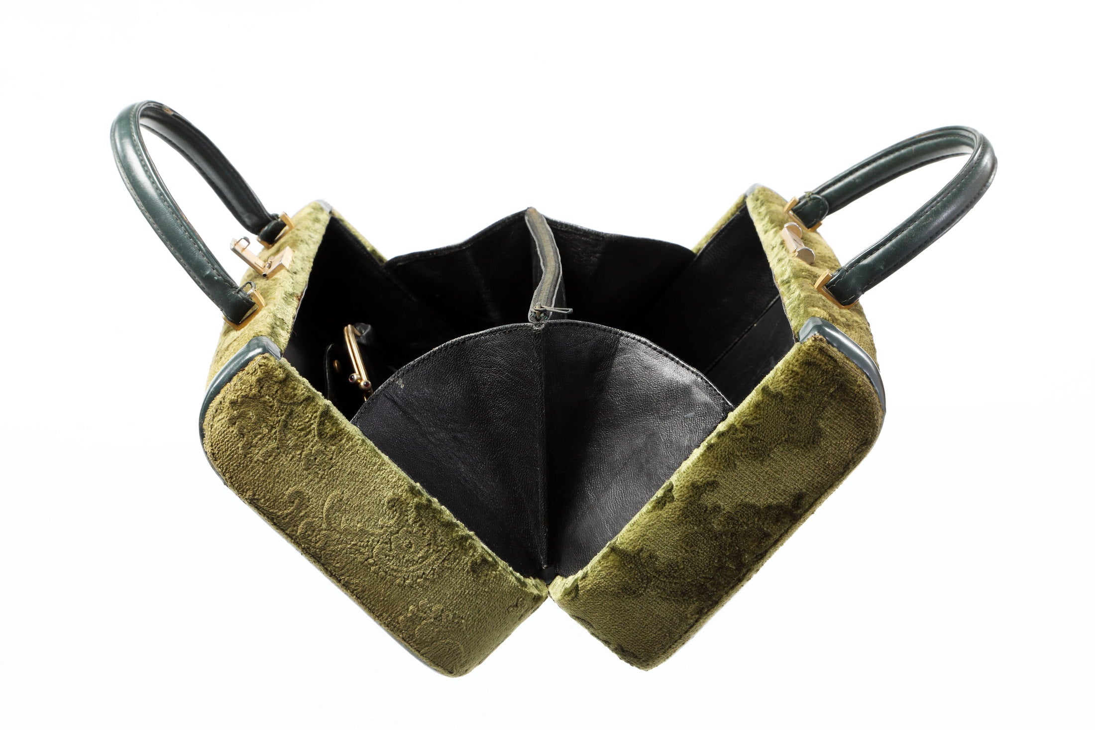 Green velvet trunk from the 60s