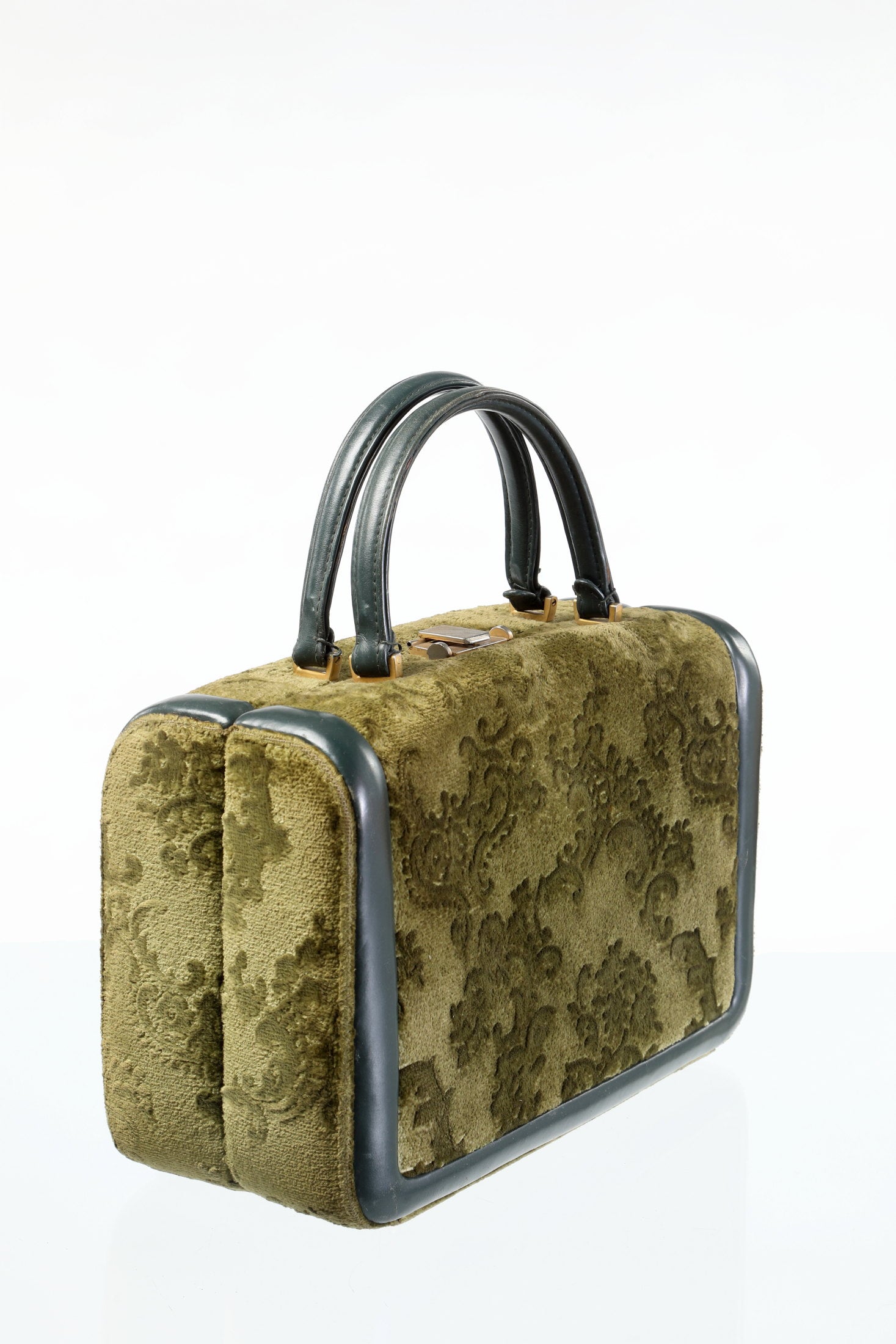 Bauletto velluto verde anni 60