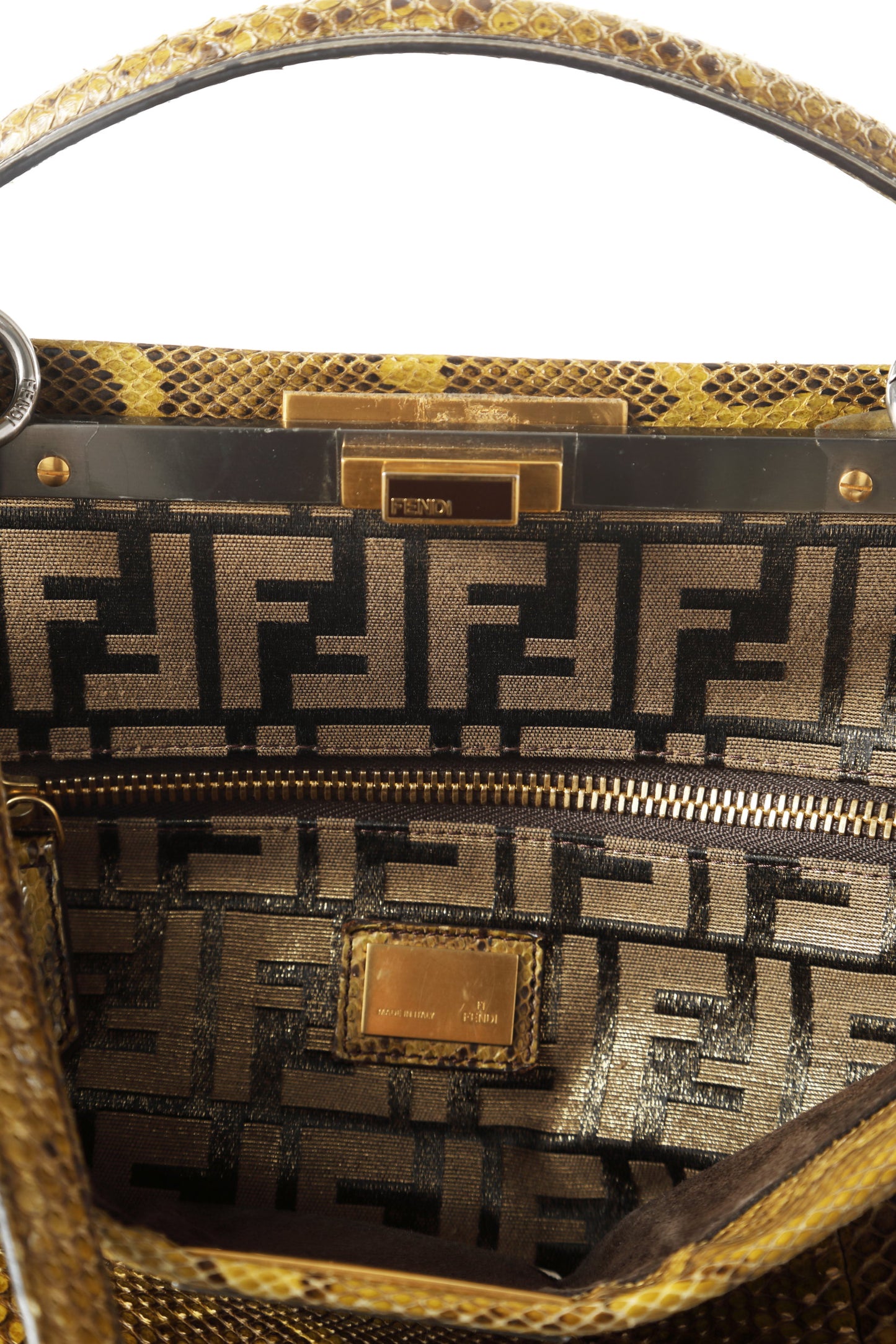 Fendi 2008 Peekaboo bag in python