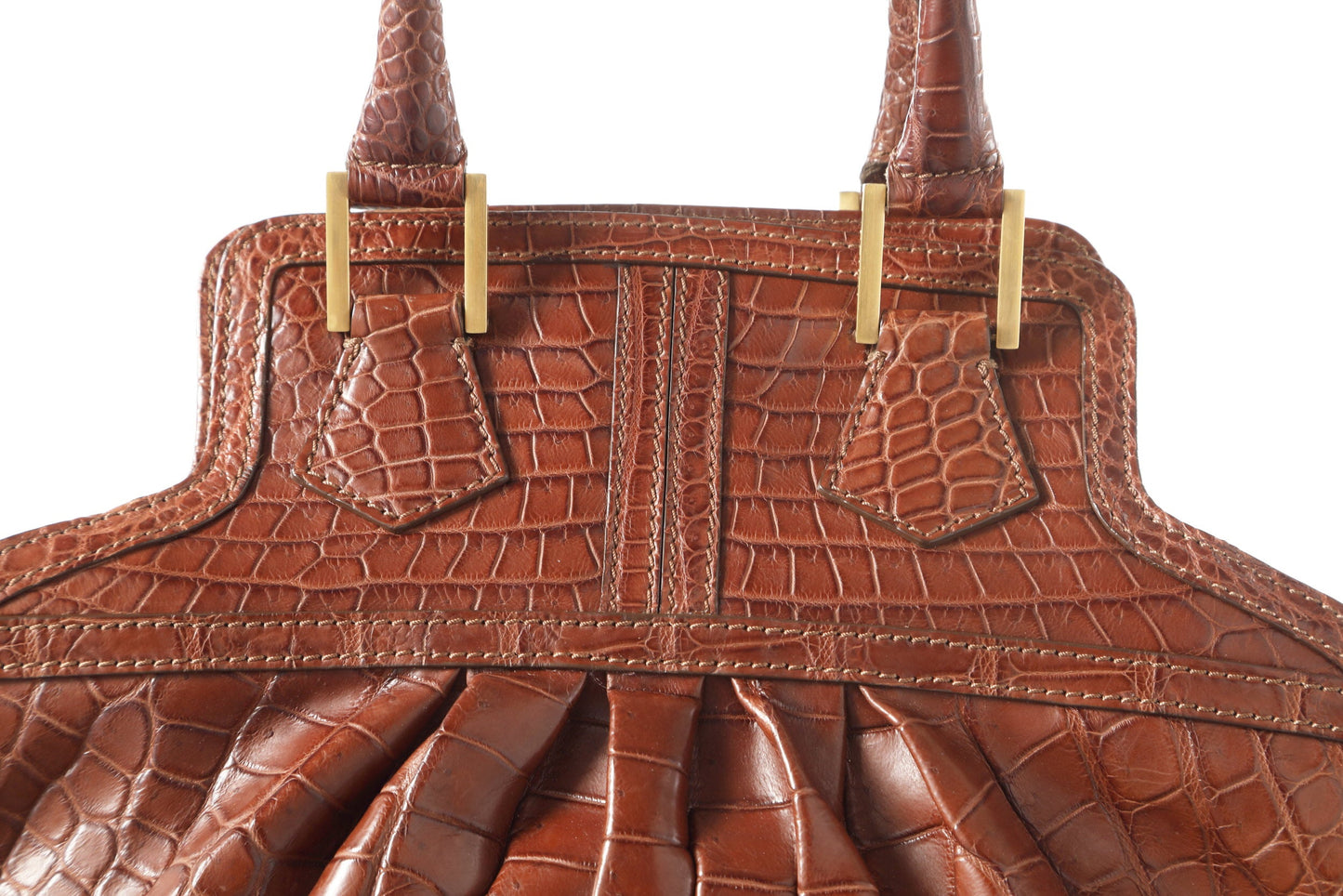 Fendi vintage brown crocodile bag
