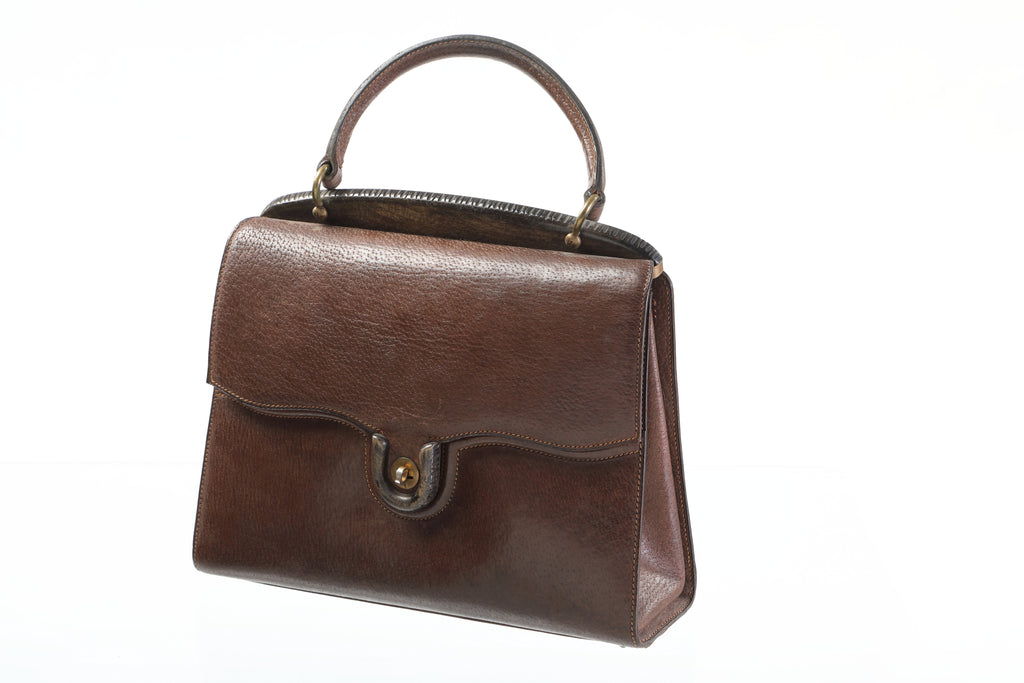 Borsa Gucci anni 60 cinghiale e legno