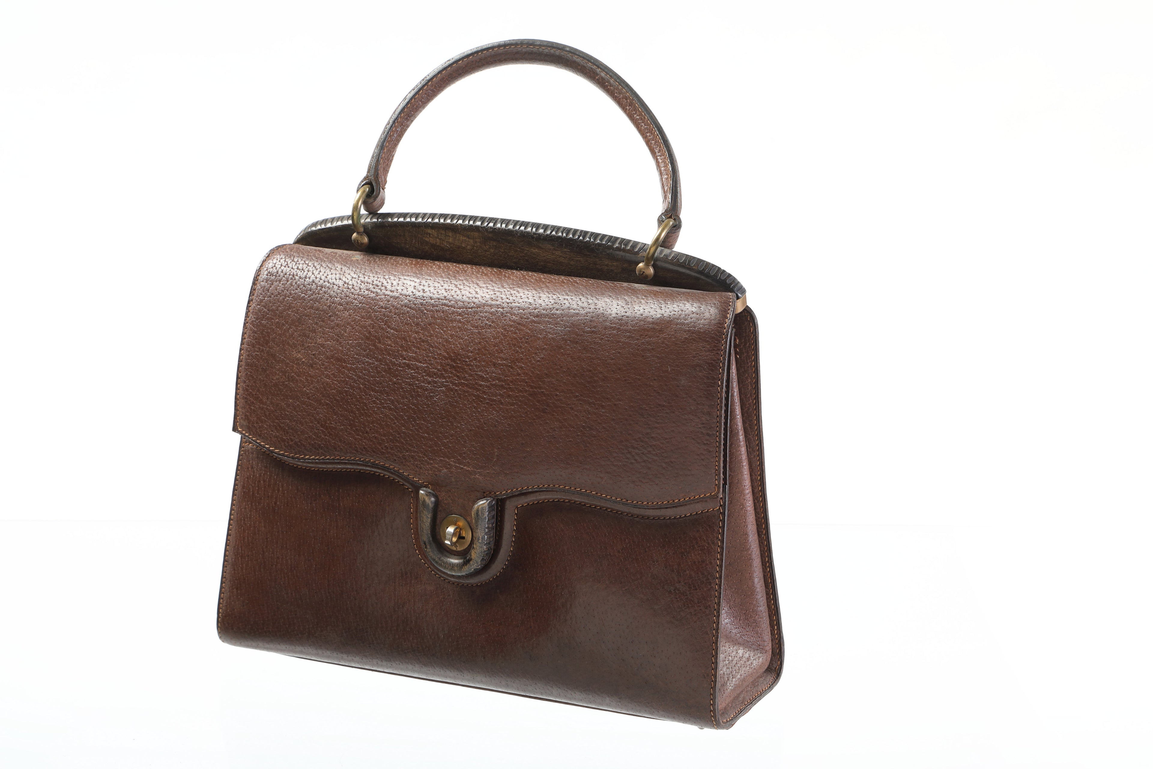Borsa Gucci anni 60 cinghiale e legno