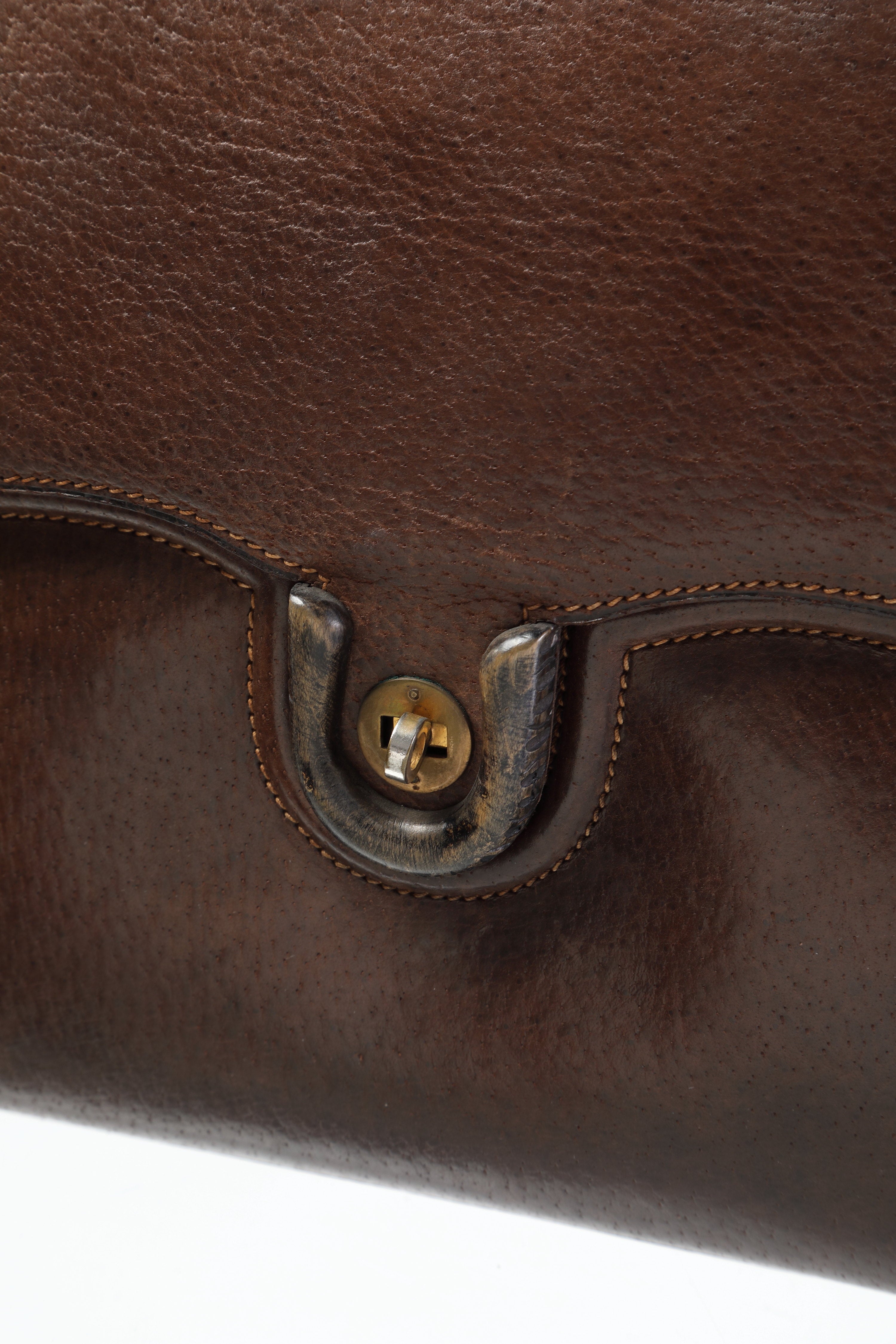 Borsa Gucci anni 60 cinghiale e legno