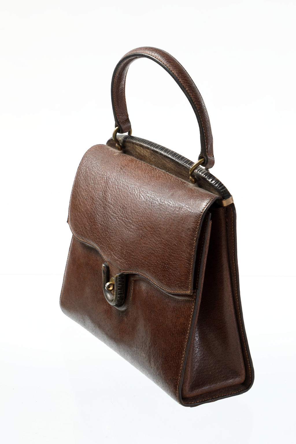 Borsa Gucci anni 60 cinghiale e legno