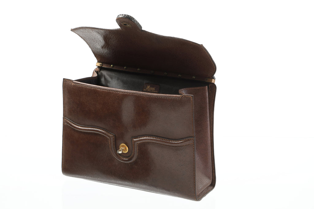 Borsa Gucci anni 60 cinghiale e legno
