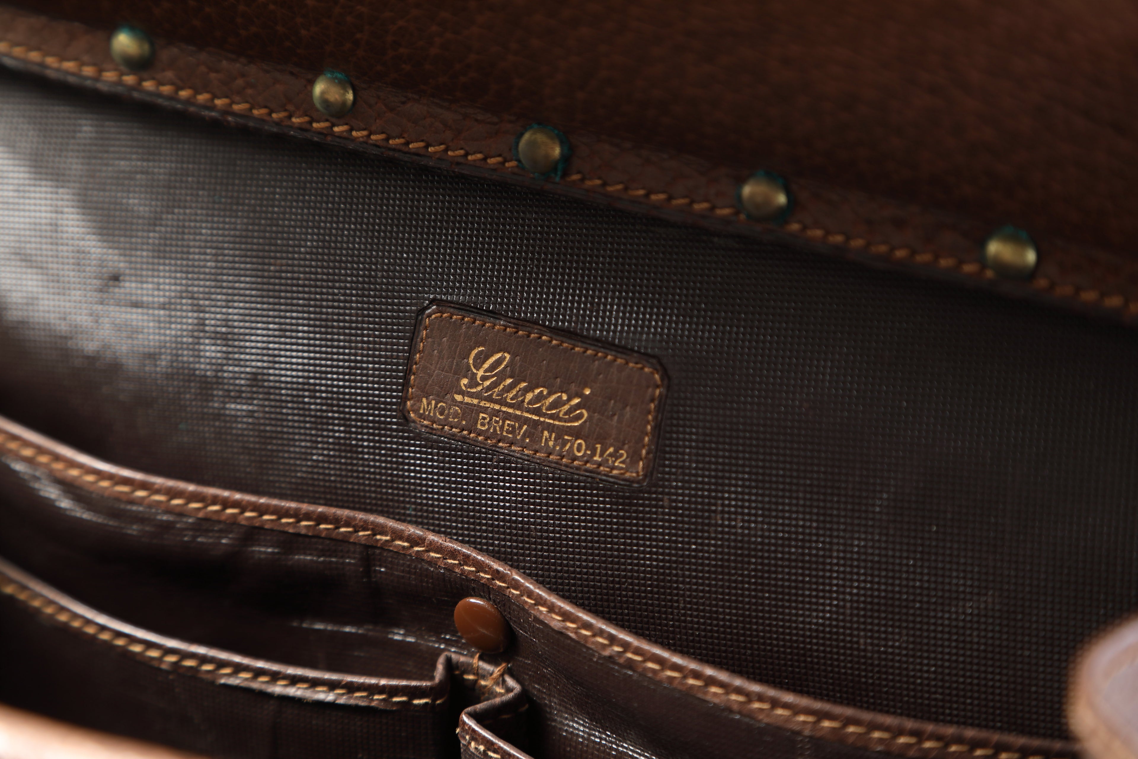 Borsa Gucci anni 60 cinghiale e legno