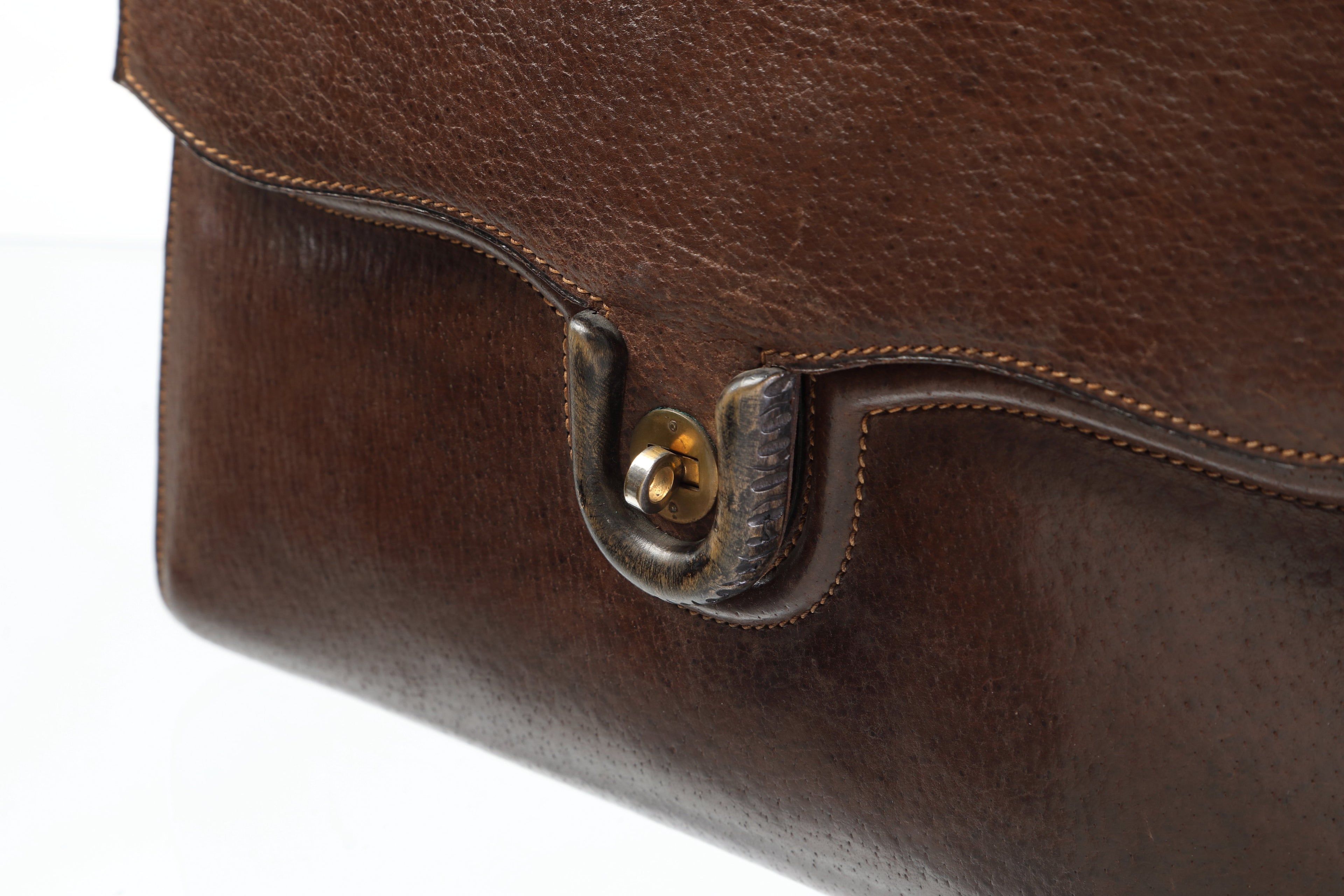 Borsa Gucci anni 60 cinghiale e legno