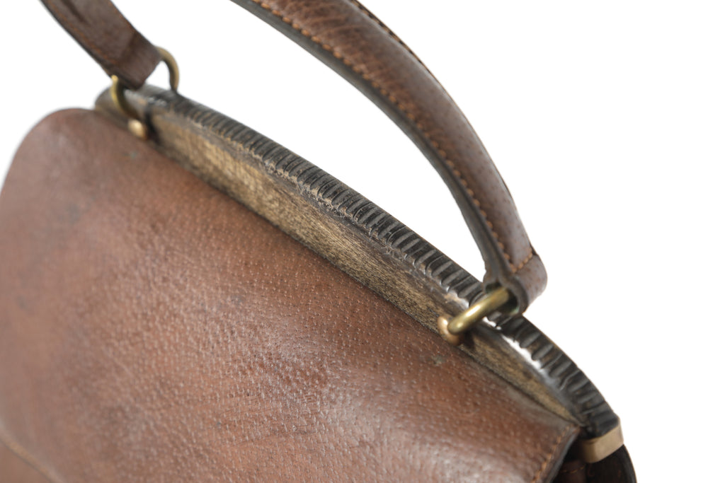 Borsa Gucci anni 60 cinghiale e legno