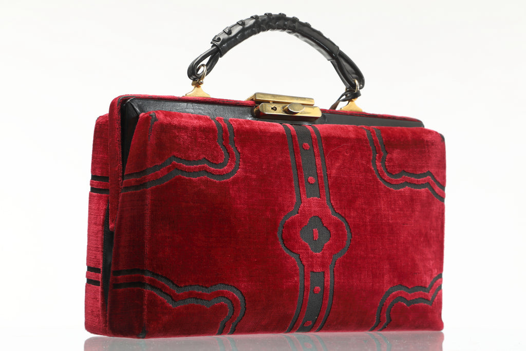 Borsa a mano Roberta Di Camerino velluto Bevilacqua