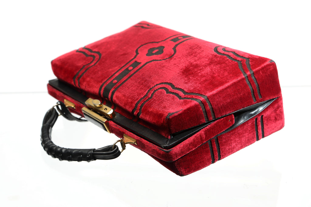Borsa a mano Roberta Di Camerino velluto Bevilacqua